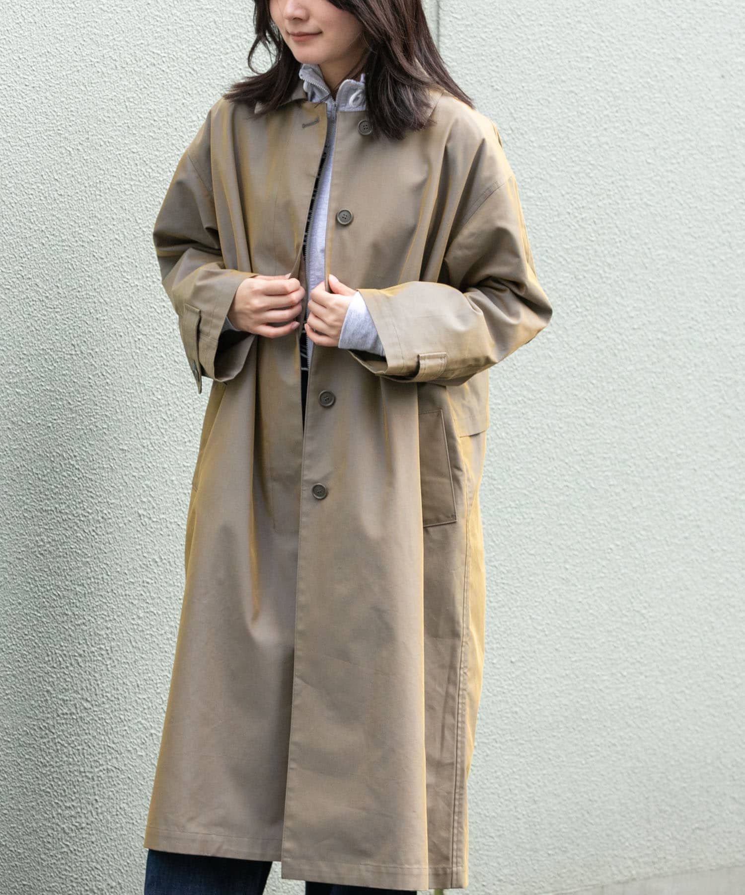 T/Cツイルステンカラーコート