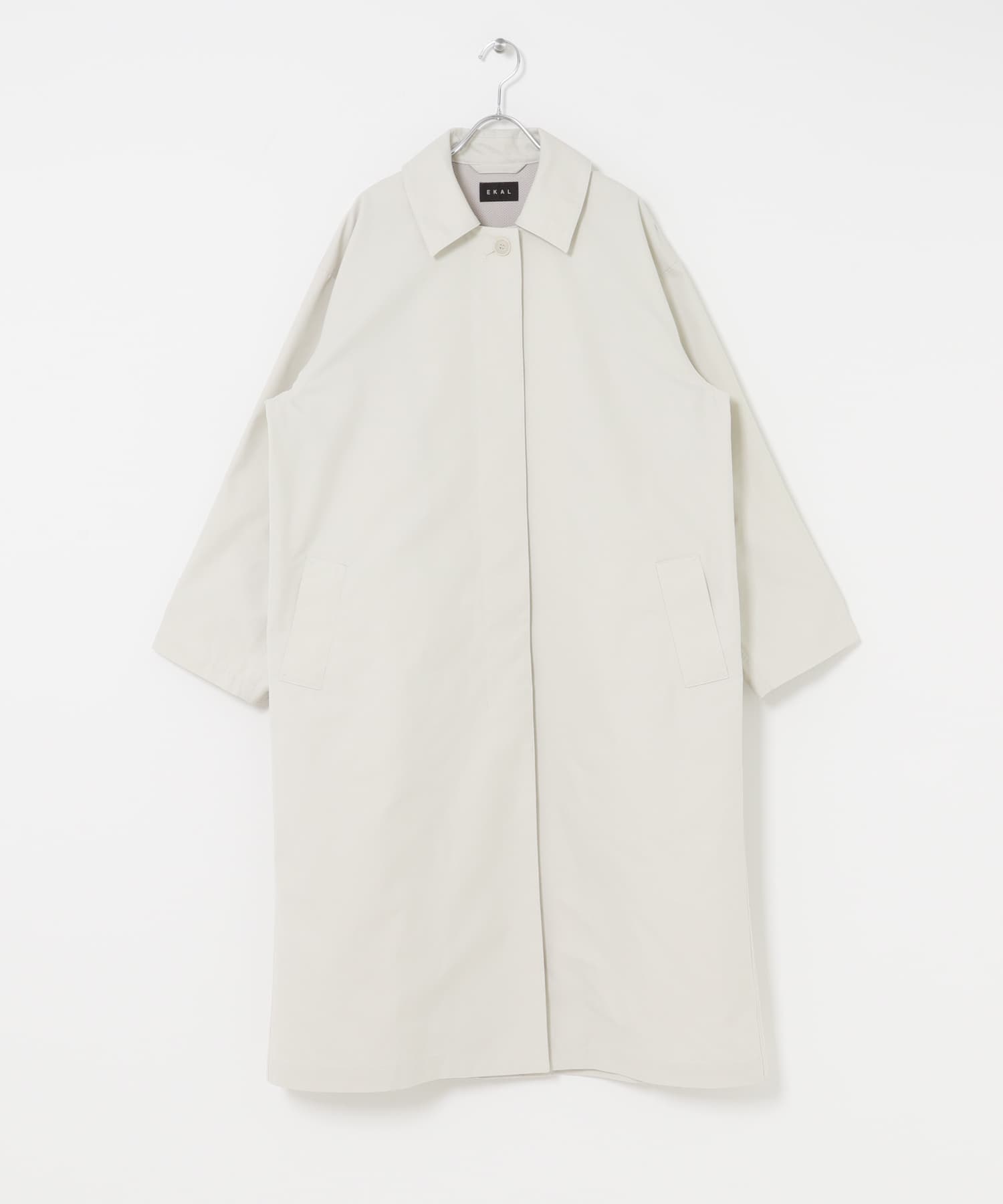 T/Cツイルステンカラーコート アイボリー One