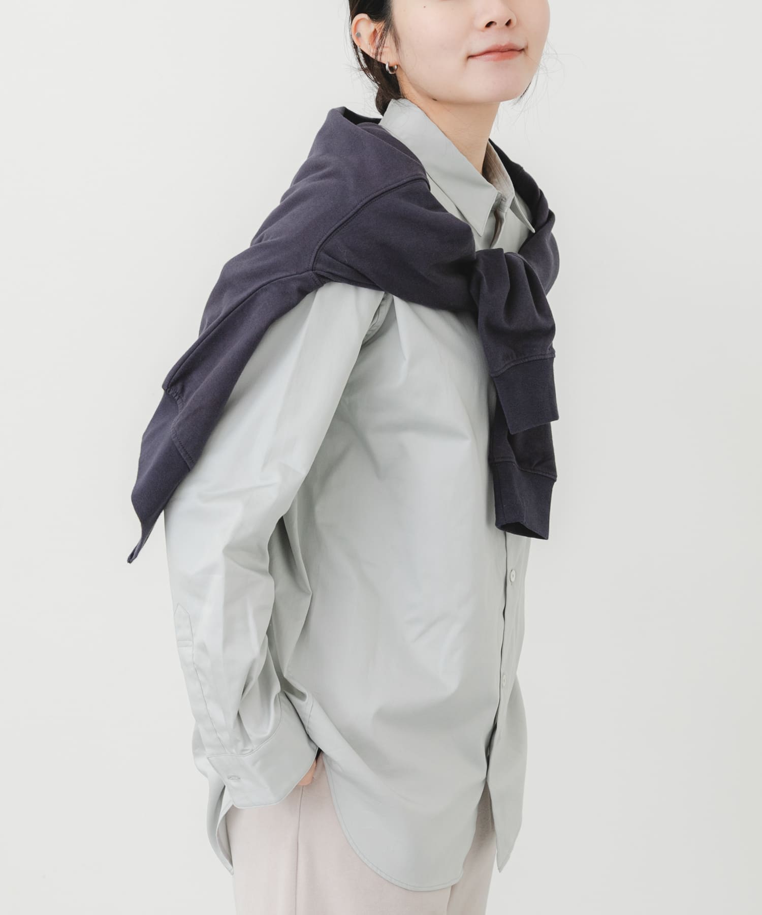 cotton crispシャツ