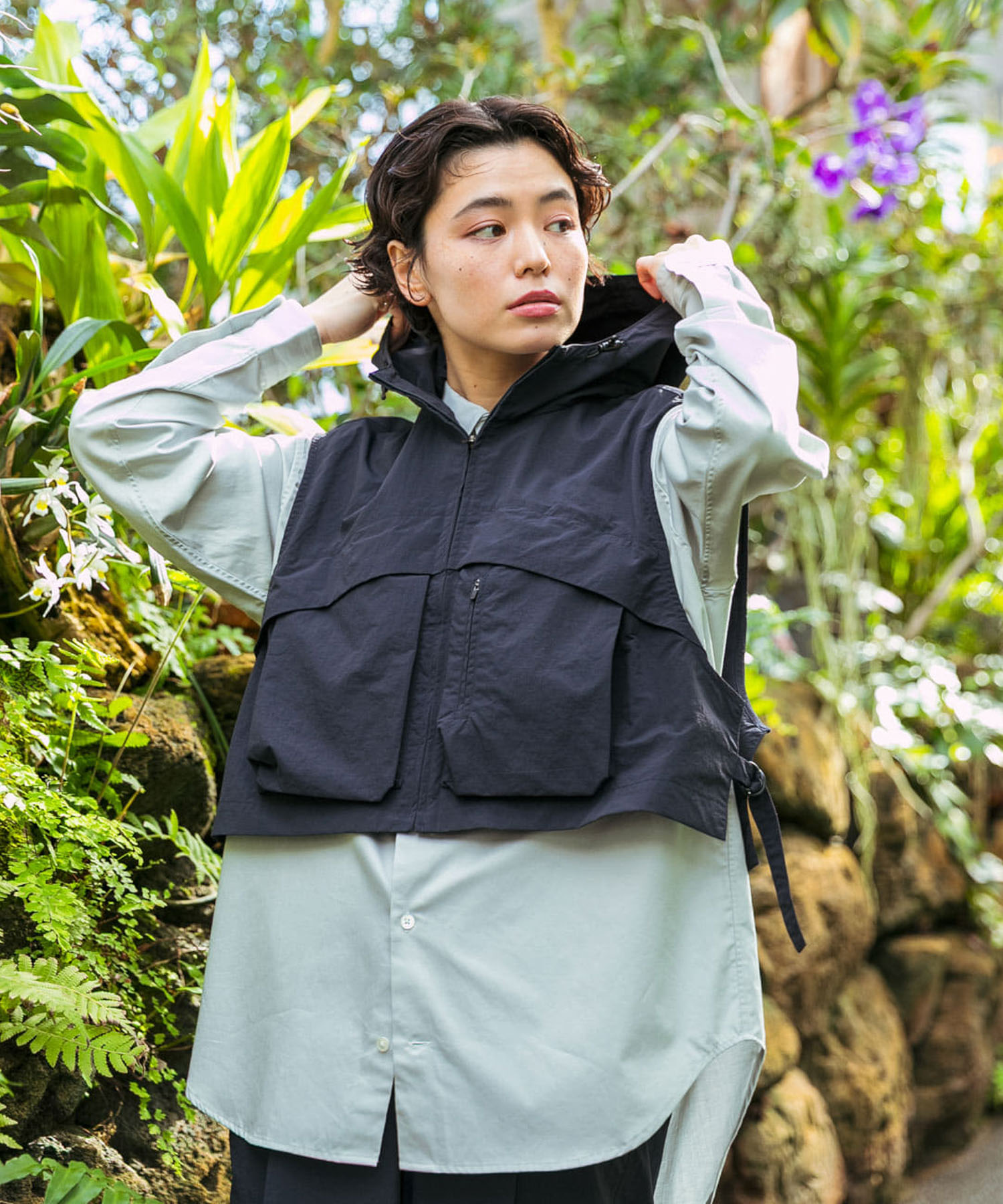 『URTECH』ナイロンタッサー ベスト