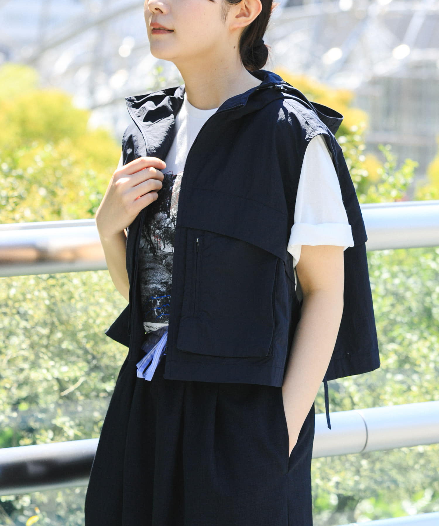 『URTECH』ナイロンタッサー ベスト