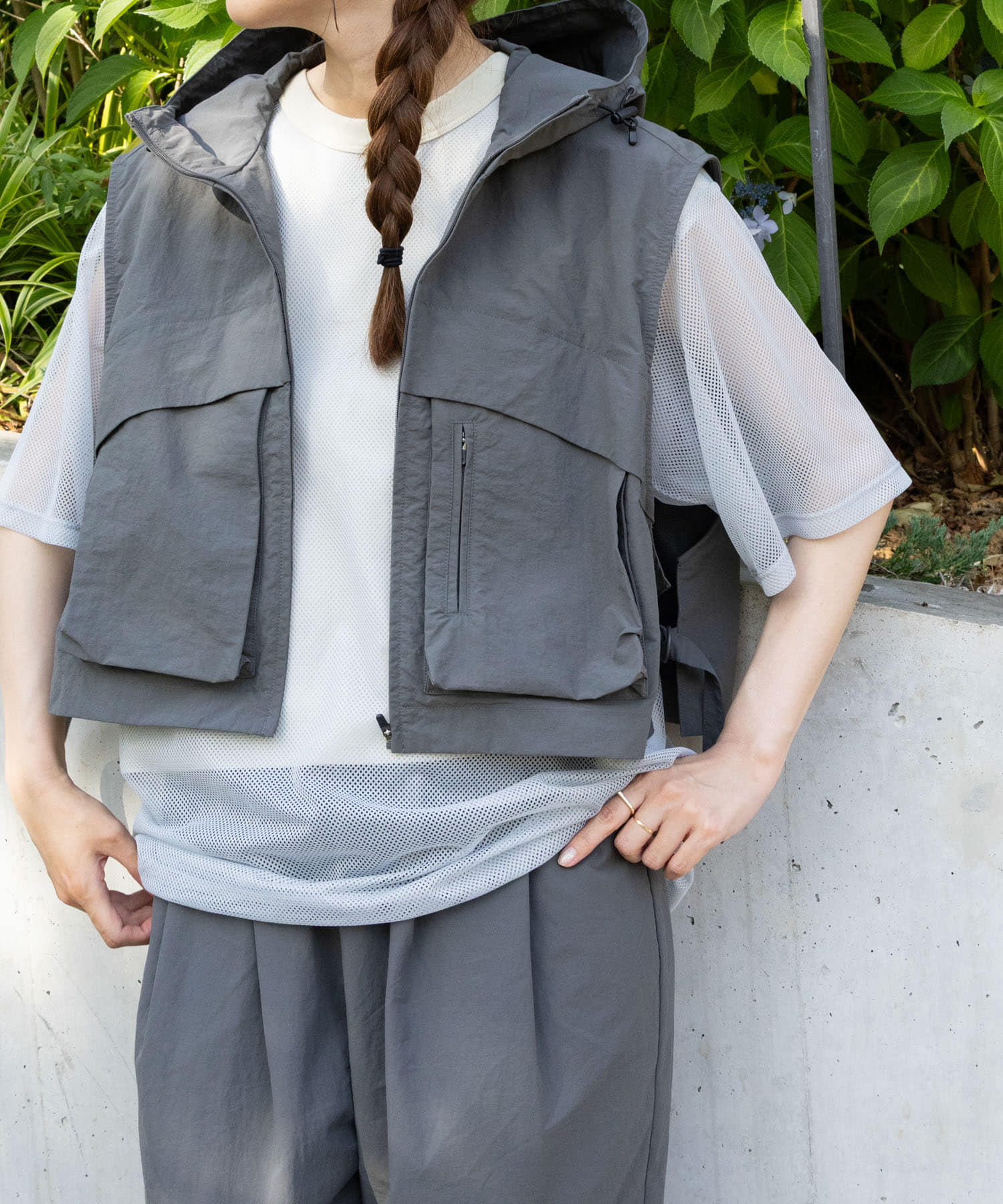 身長：165cm サイズ：one