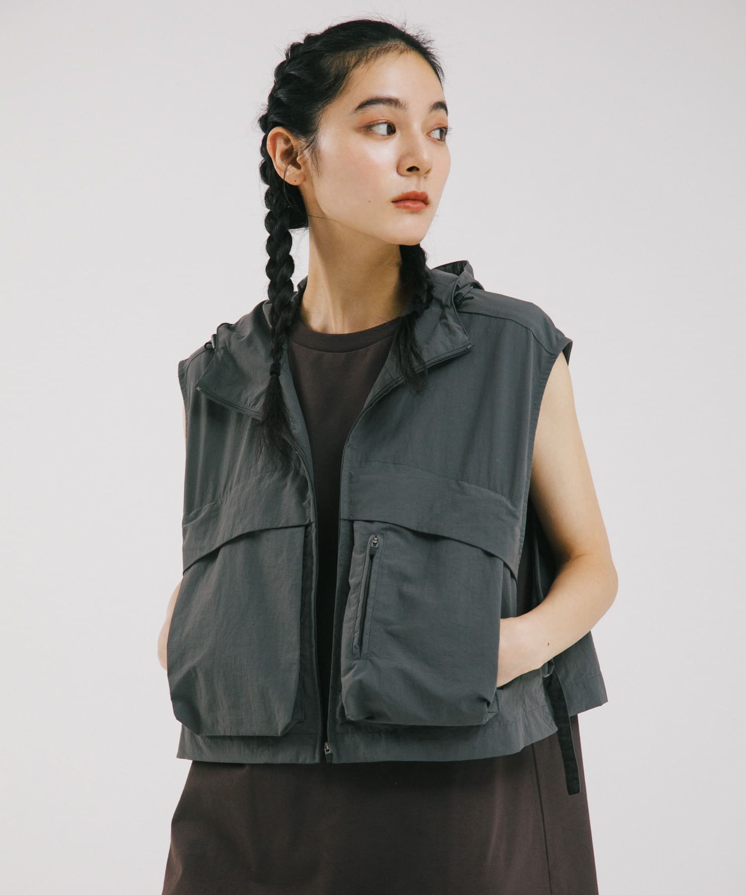 『URTECH』ナイロンタッサー ベスト