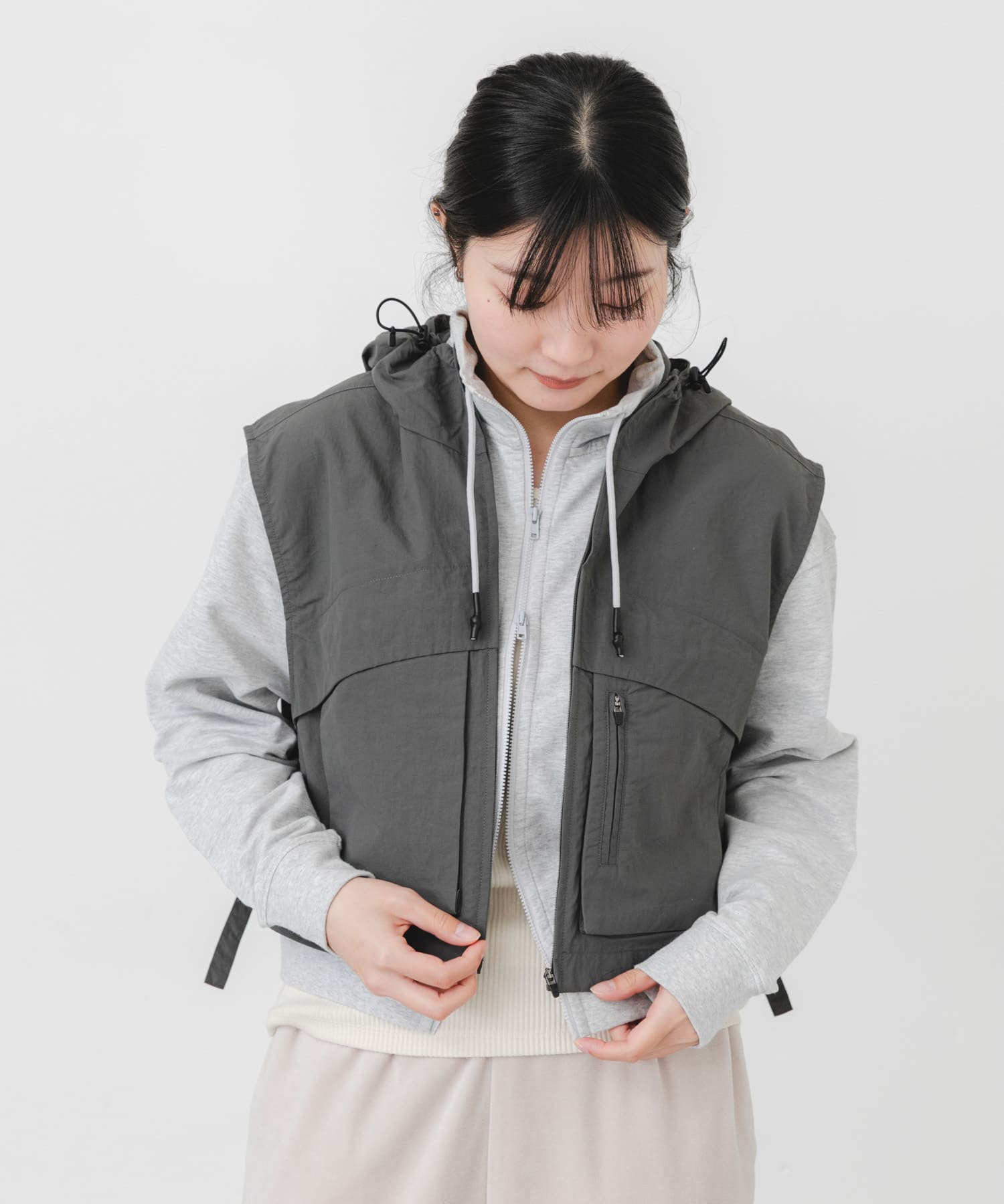 身長：169cm サイズ：one