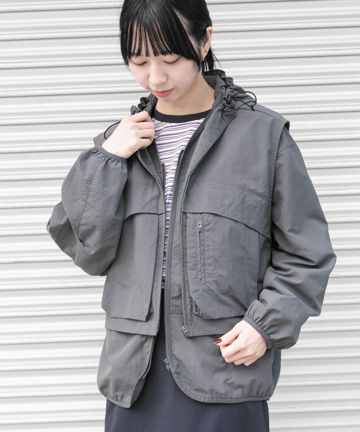 身長：161cm サイズ：one