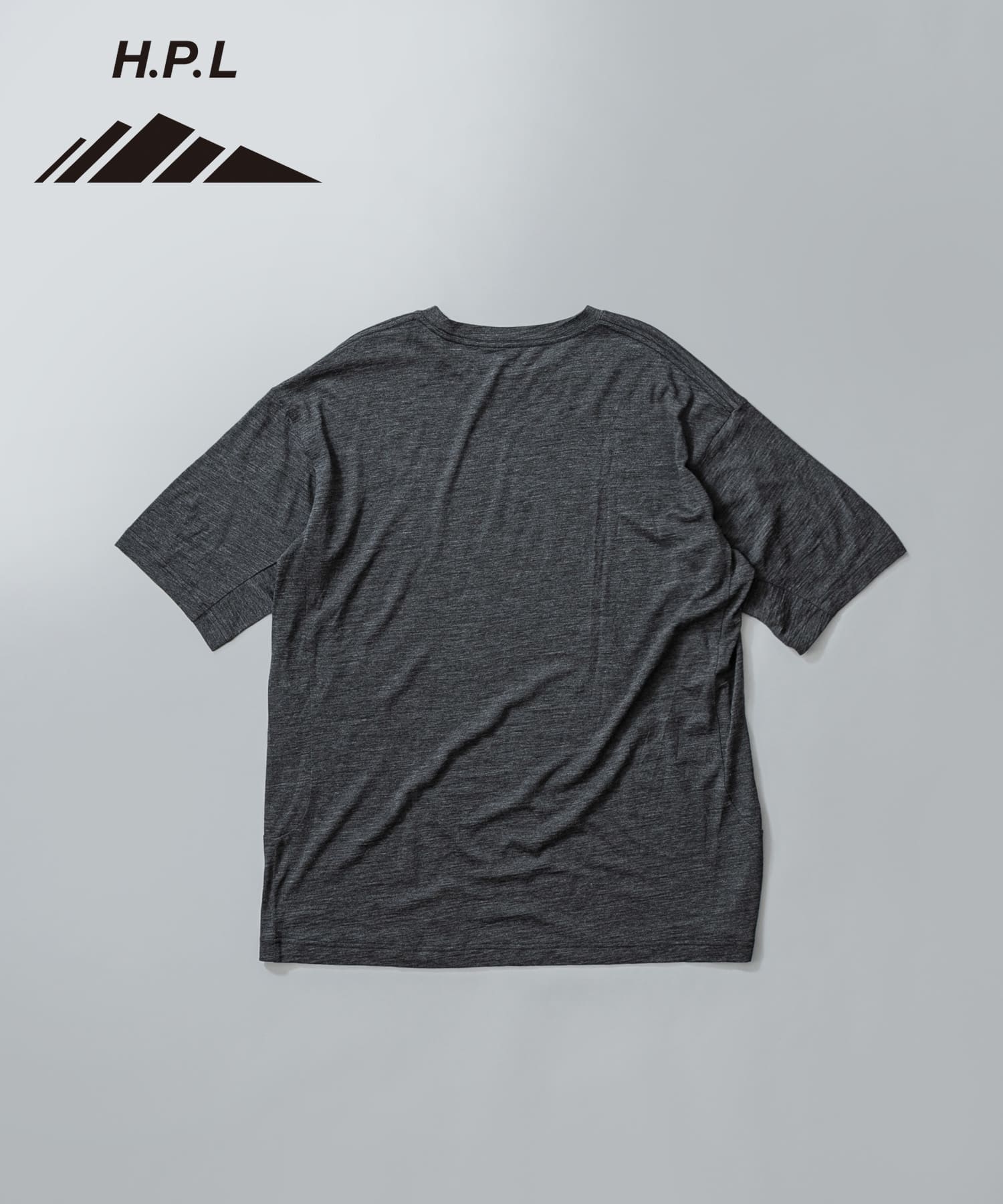 MERINO WOOL SHORT-SLEEVE T-SHIRTS チャコール M