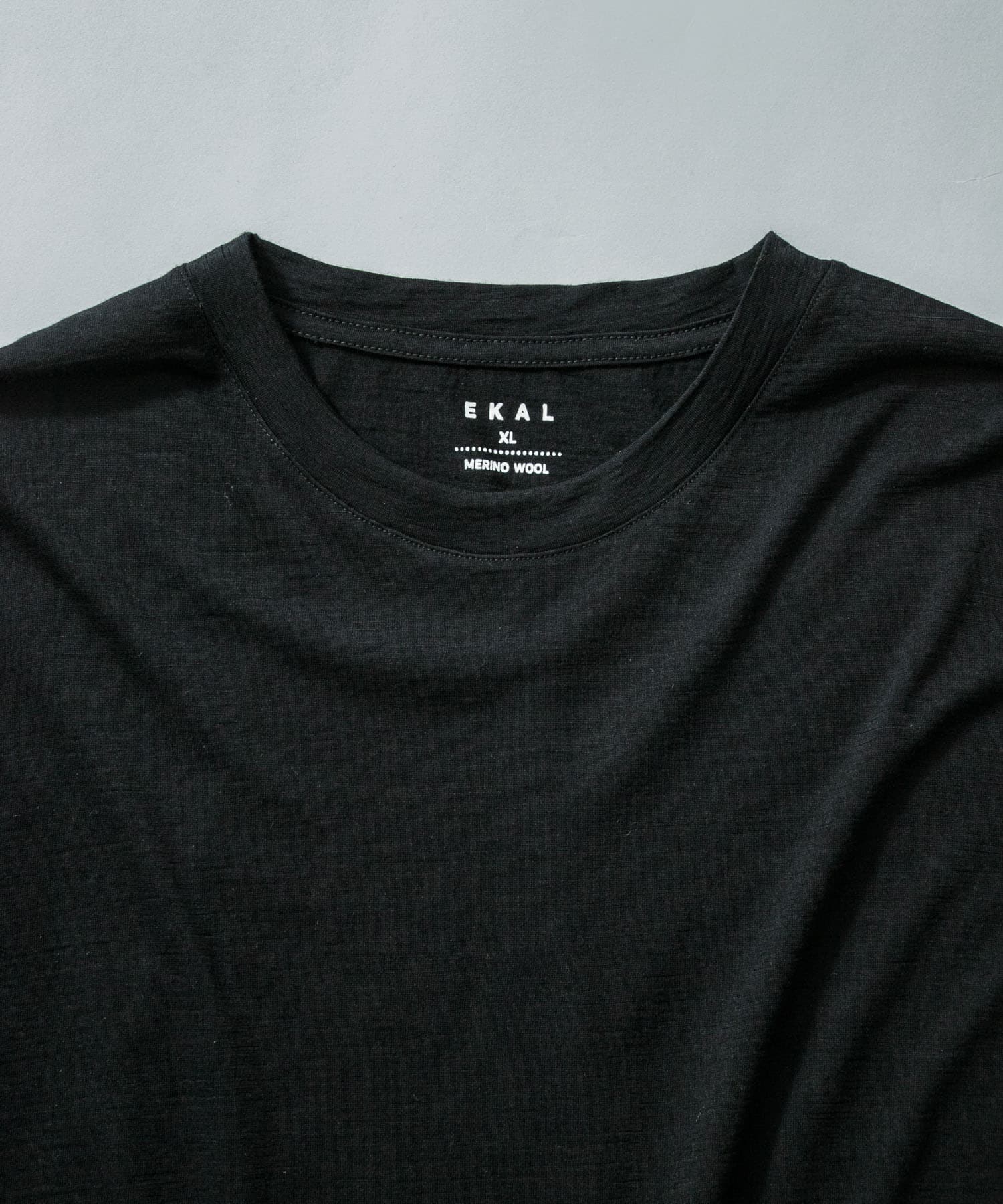 MERINO WOOL SHORT-SLEEVE T-SHIRTS ブラック M