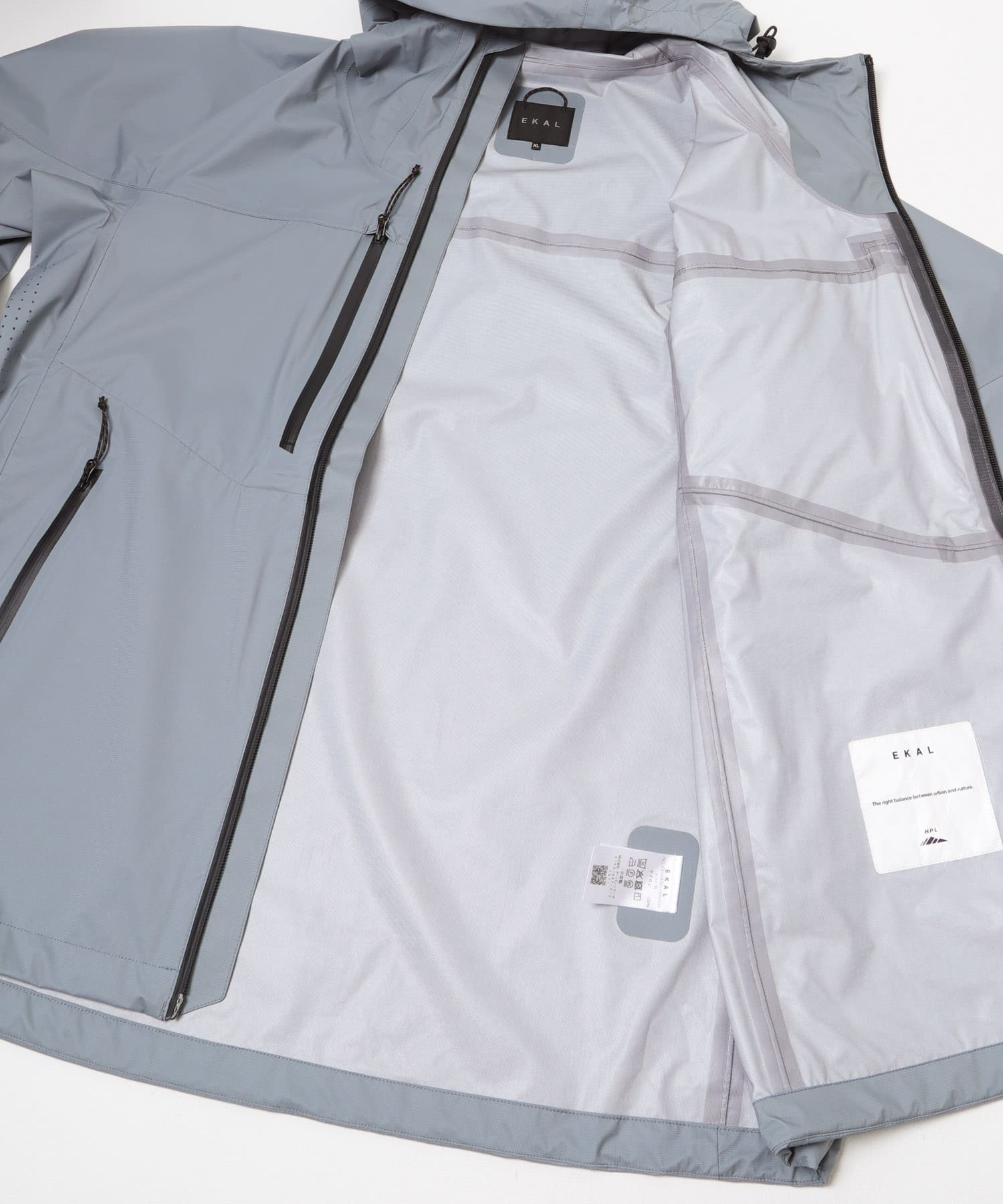 HIKE SHELL JACKET Light Grey M
