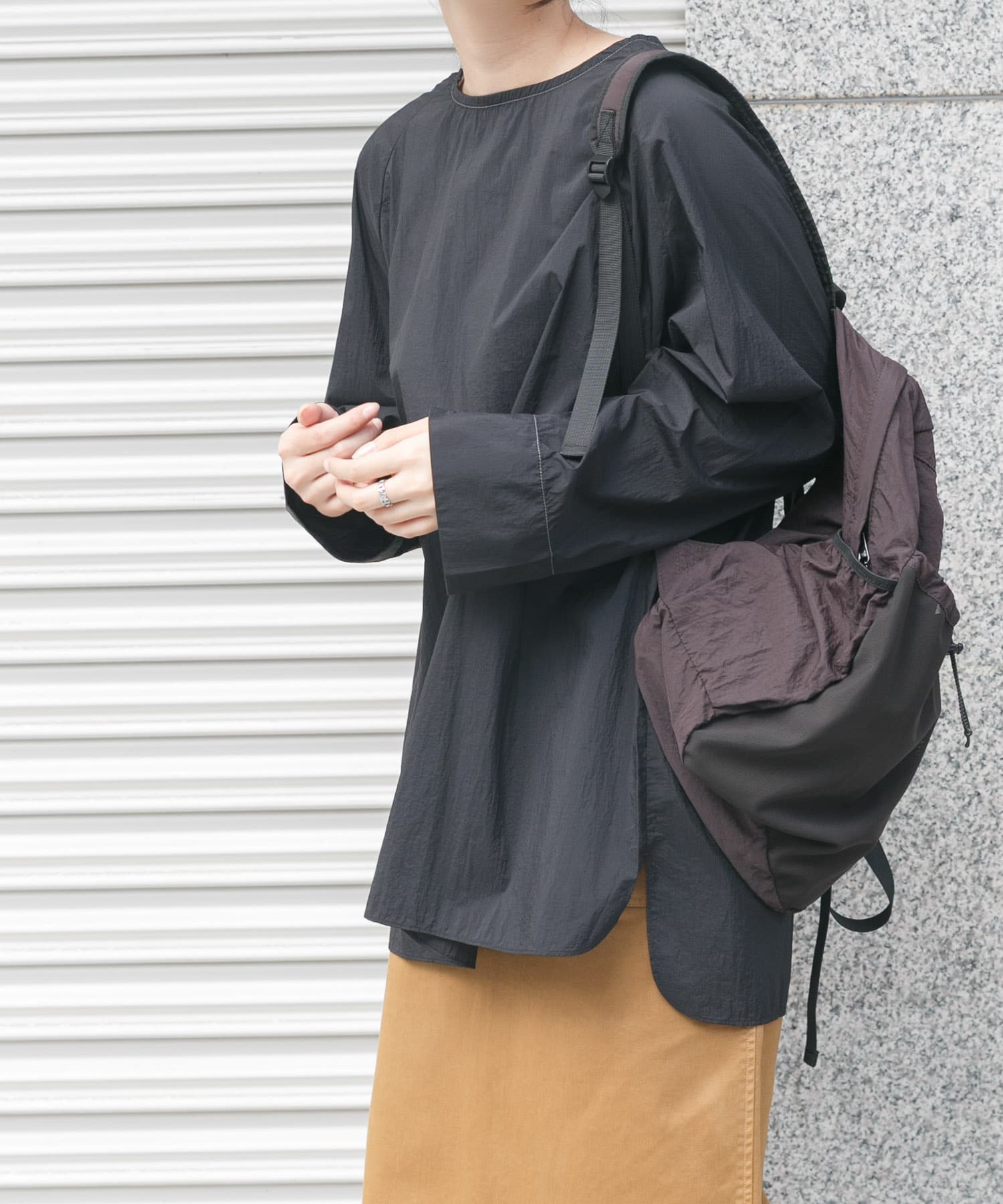 身長：169cm サイズ：one