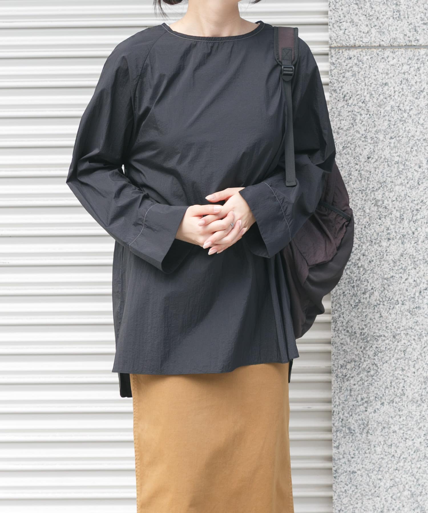 身長：169cm サイズ：one