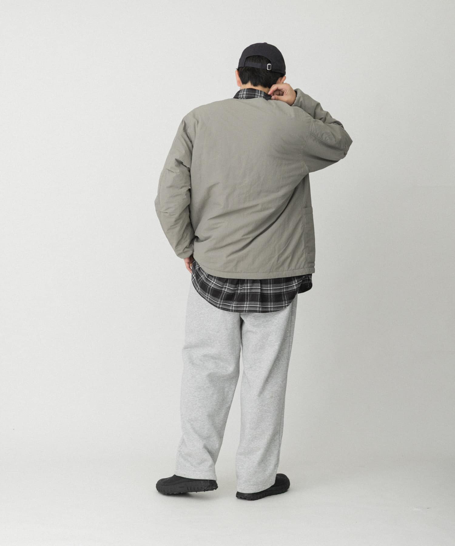 『UR TECH』ナイロンタッサーブルゾン ストーンベージュ L