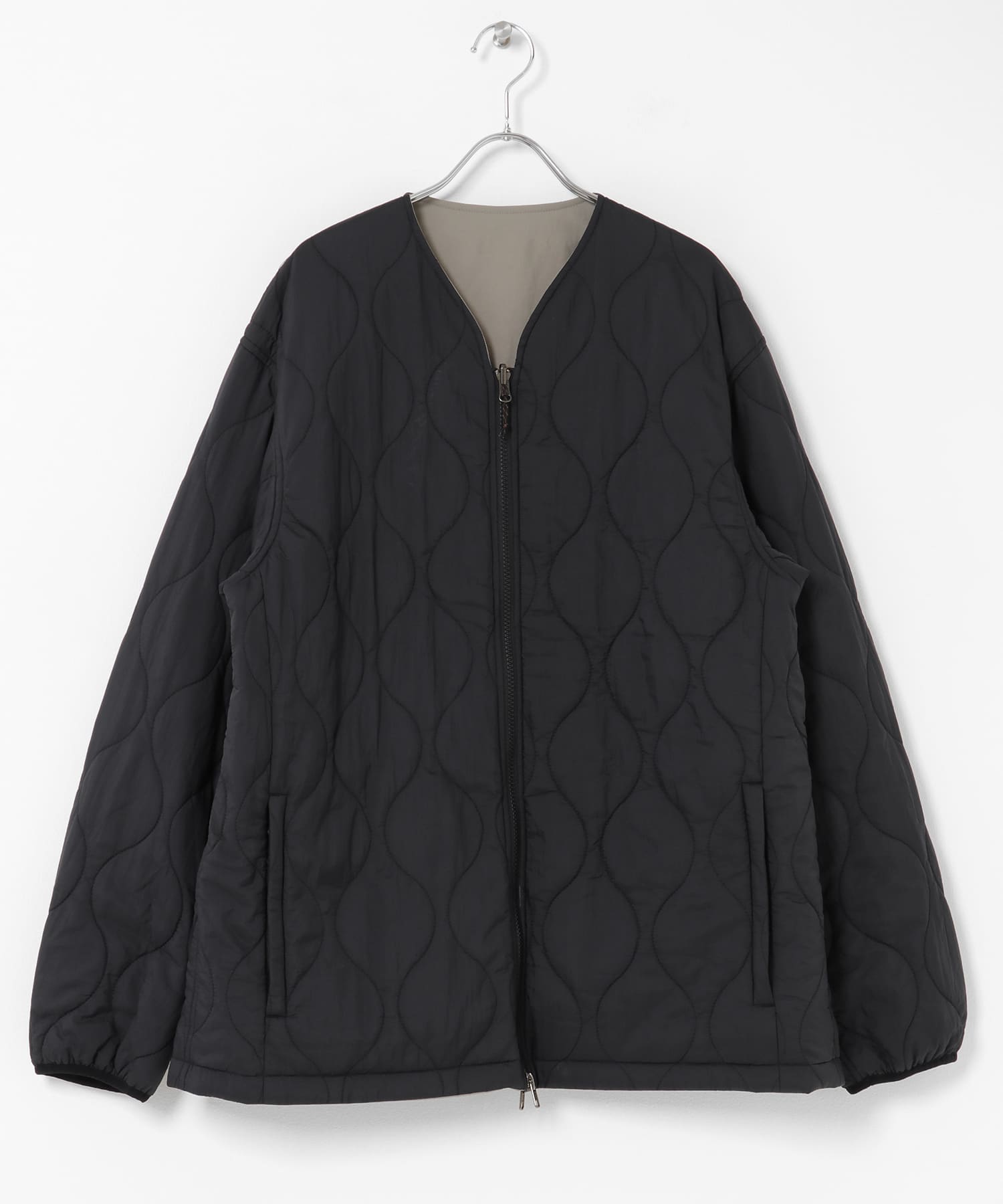 『UR TECH』ナイロンタッサーブルゾン ストーンベージュ M