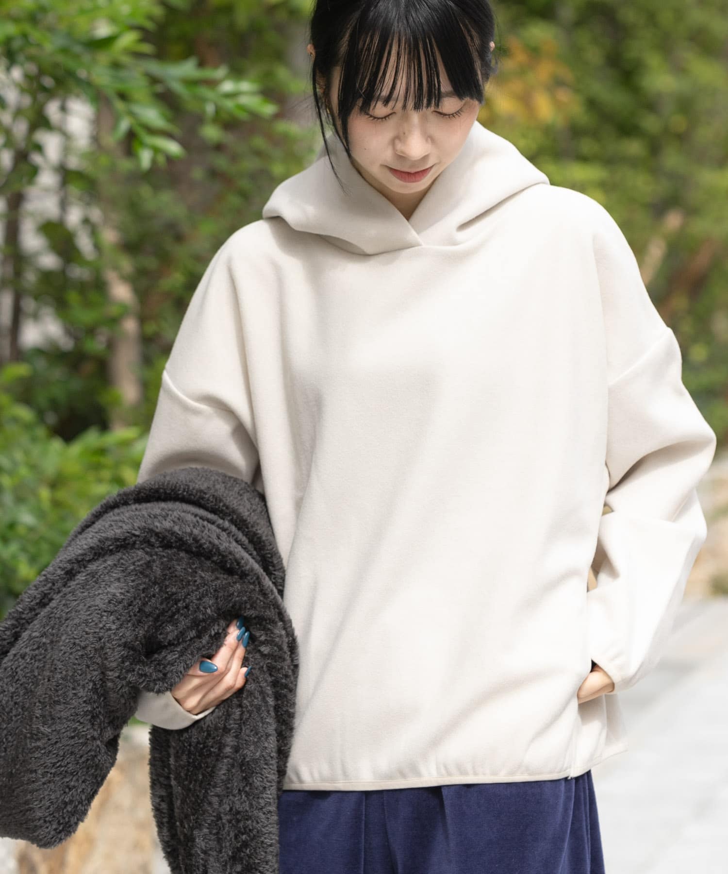 ウォームドジャージフーディー