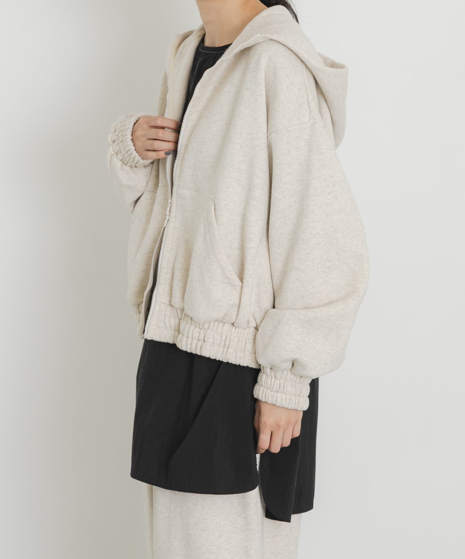 ボタニルプライム裏起毛ZIPパーカー