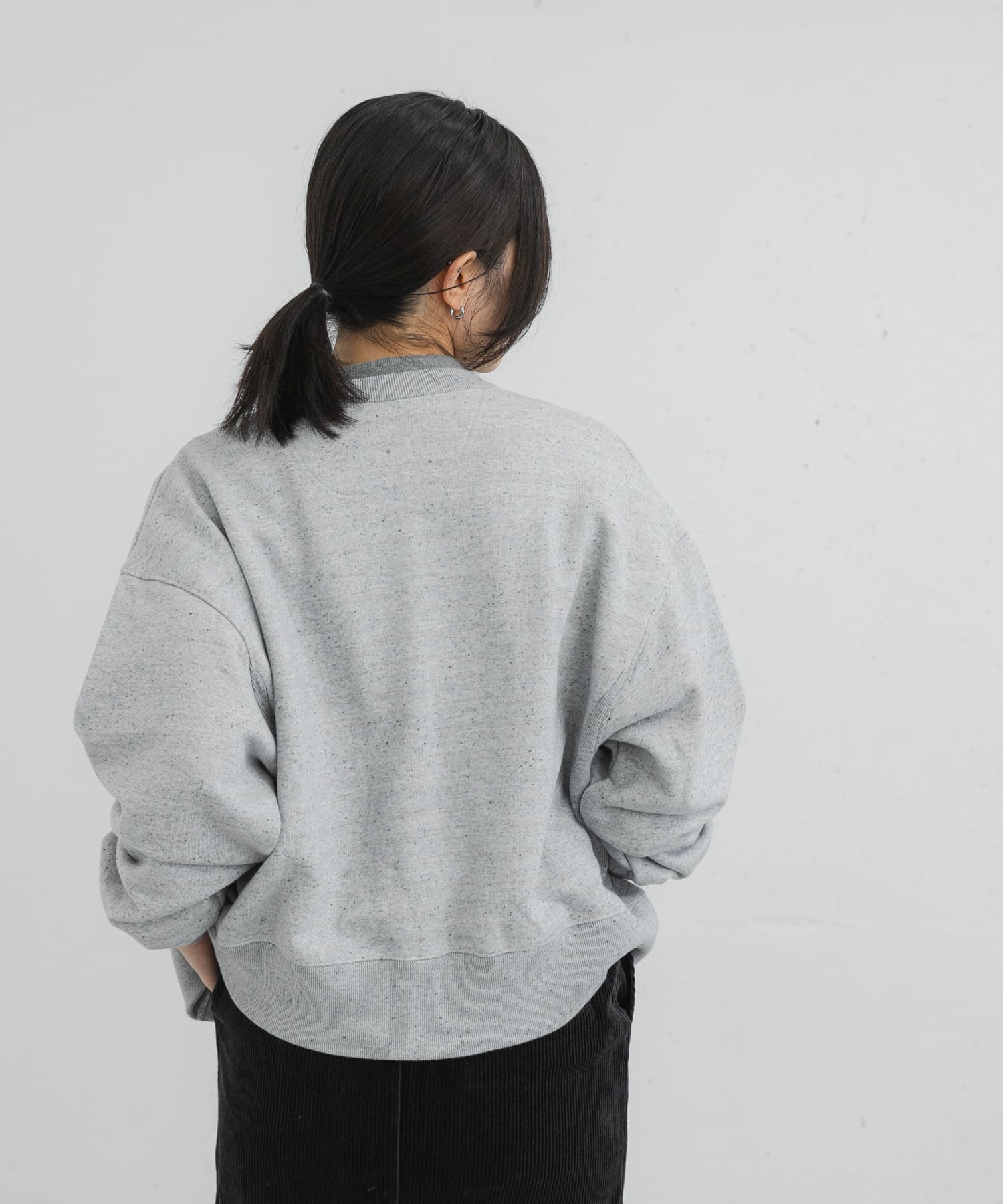 反毛裏毛スナップカーディガン(one 杢グレー): トップス｜URBAN