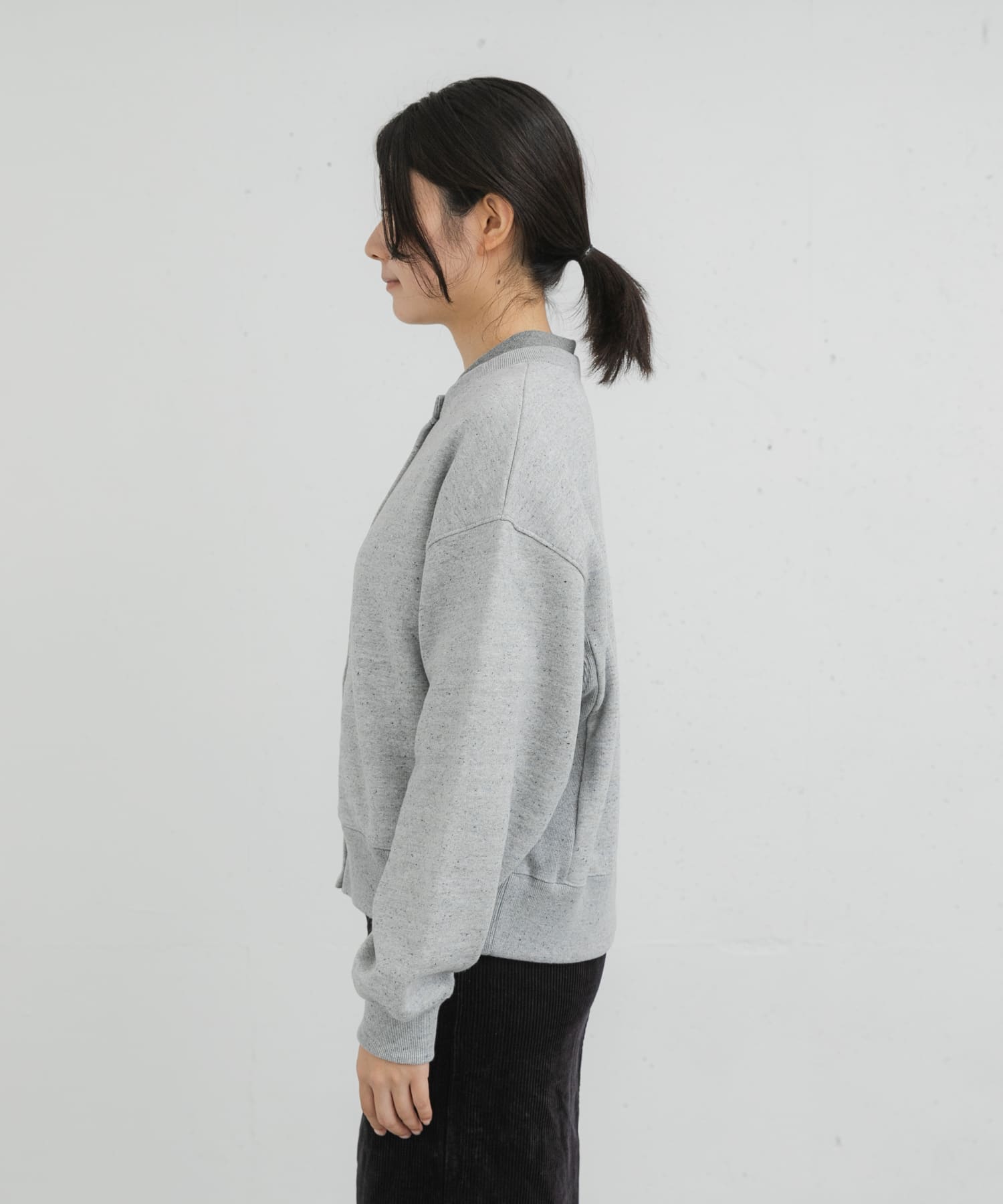 反毛裏毛スナップカーディガン(one 杢グレー): トップス｜URBAN