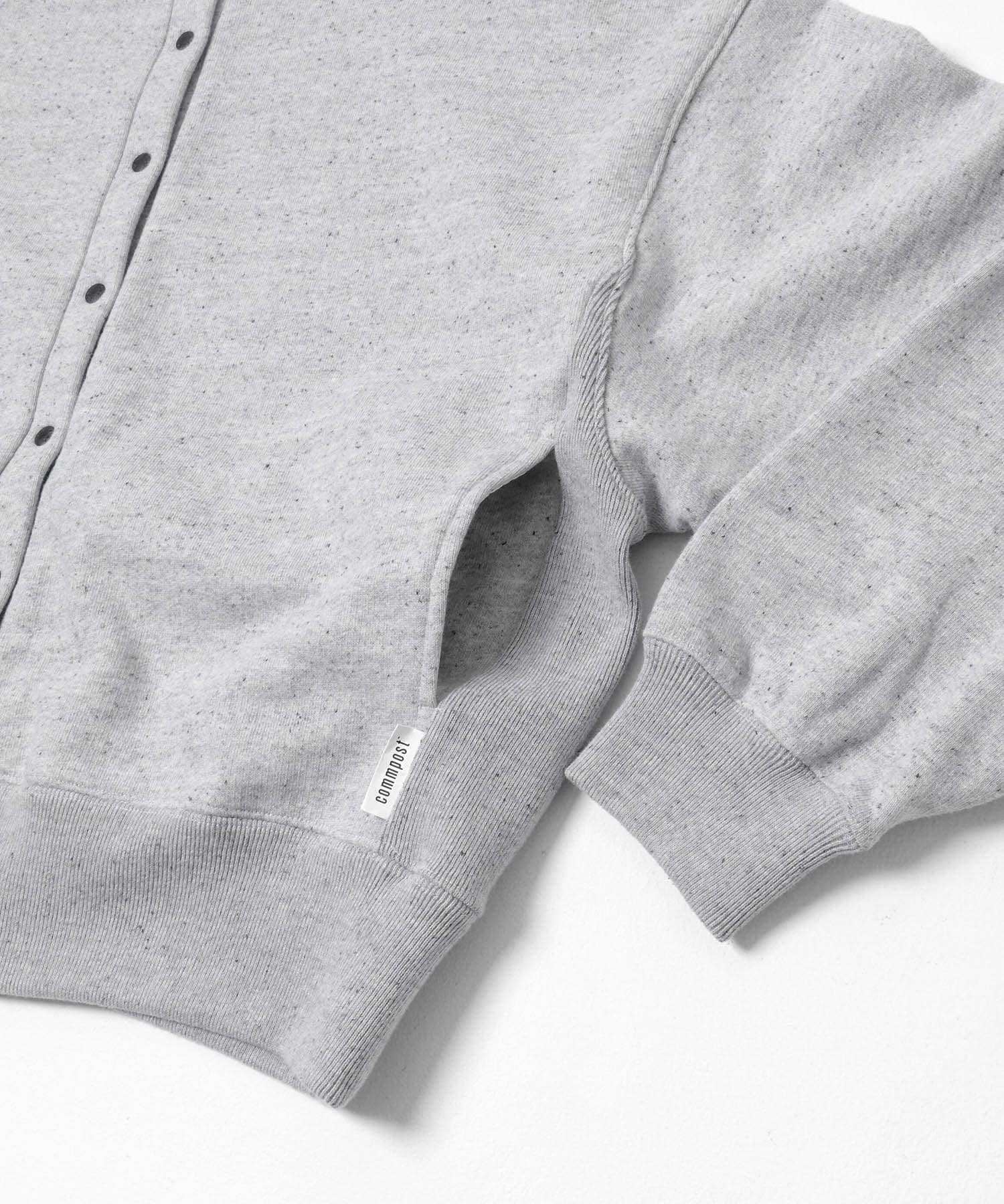 反毛裏毛スナップカーディガン(one 杢グレー): トップス｜URBAN