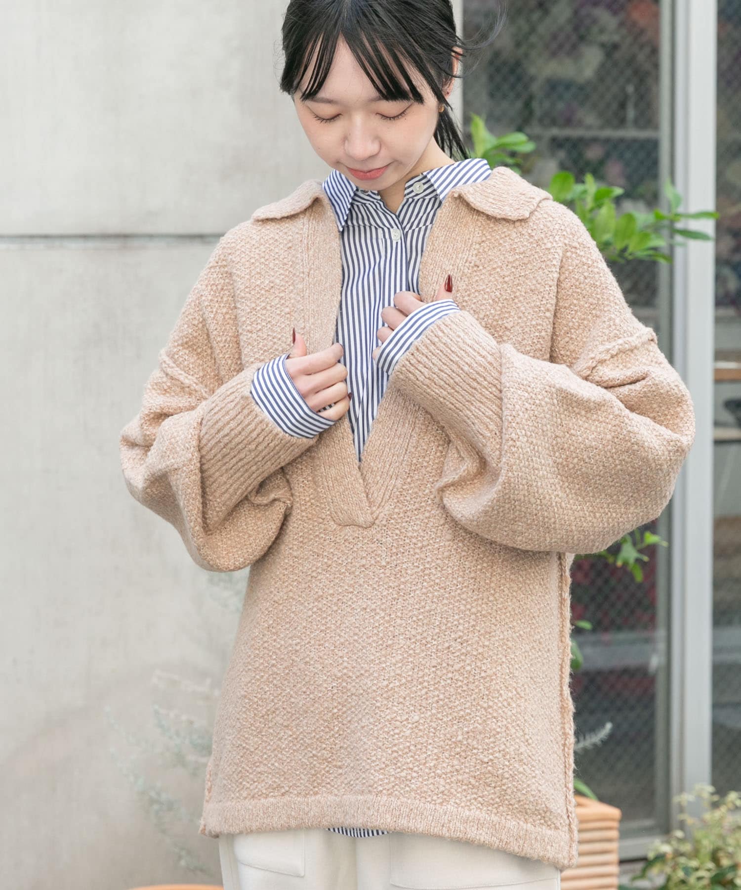 身長：169cm サイズ：one