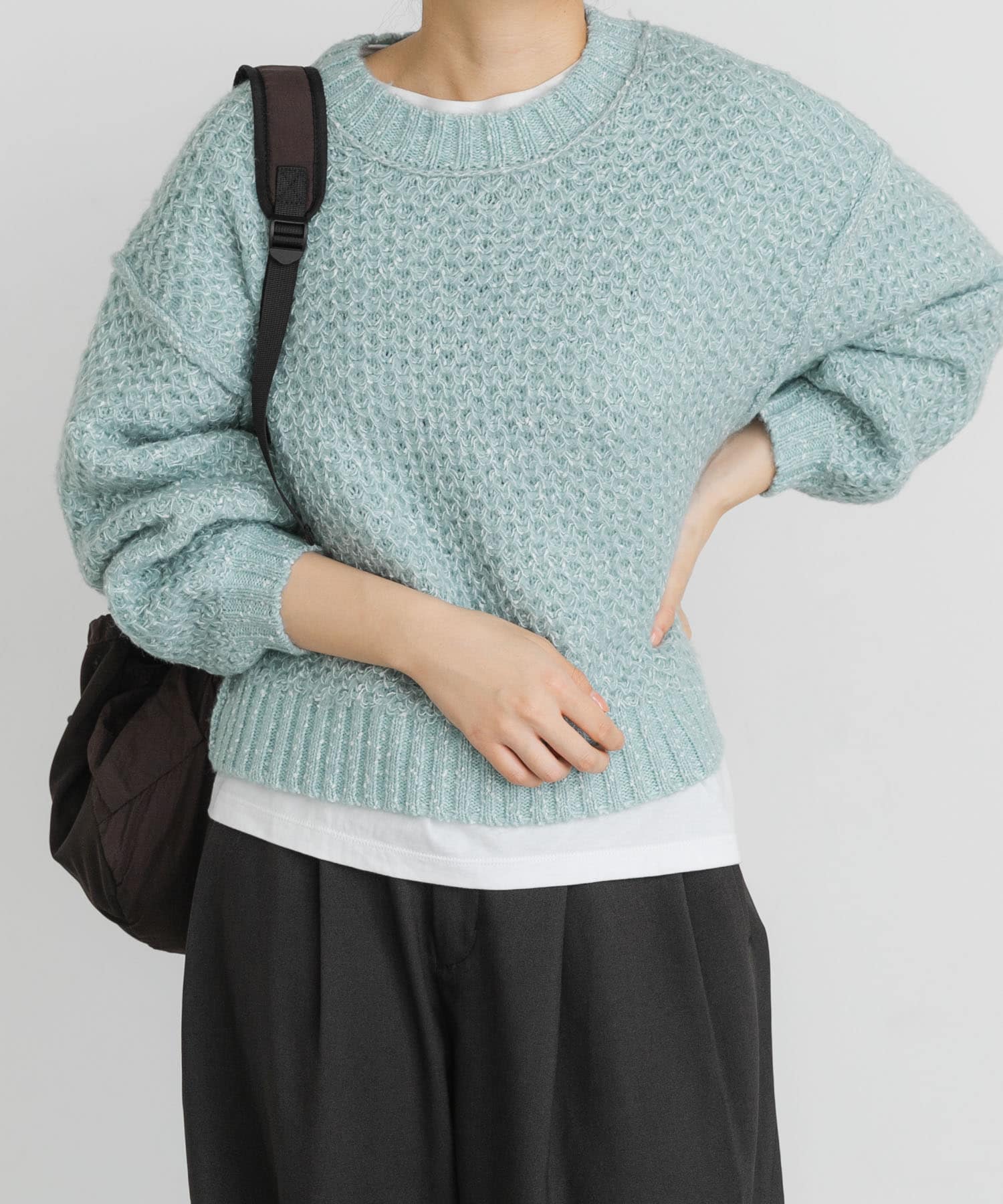 ネップMIXクルーニット