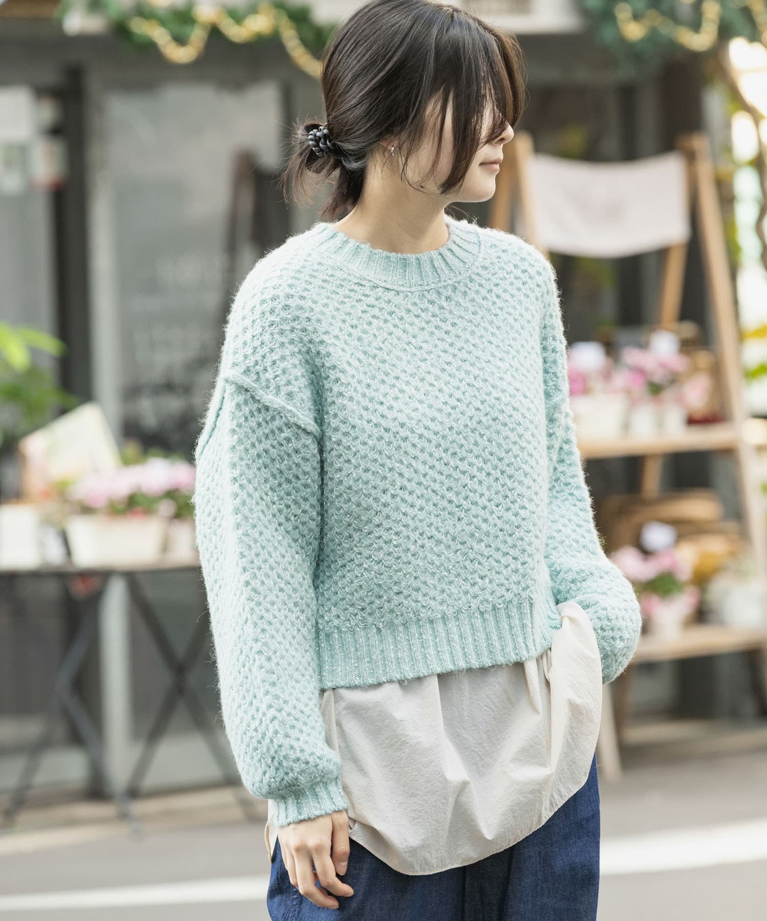 身長：169cm サイズ：one