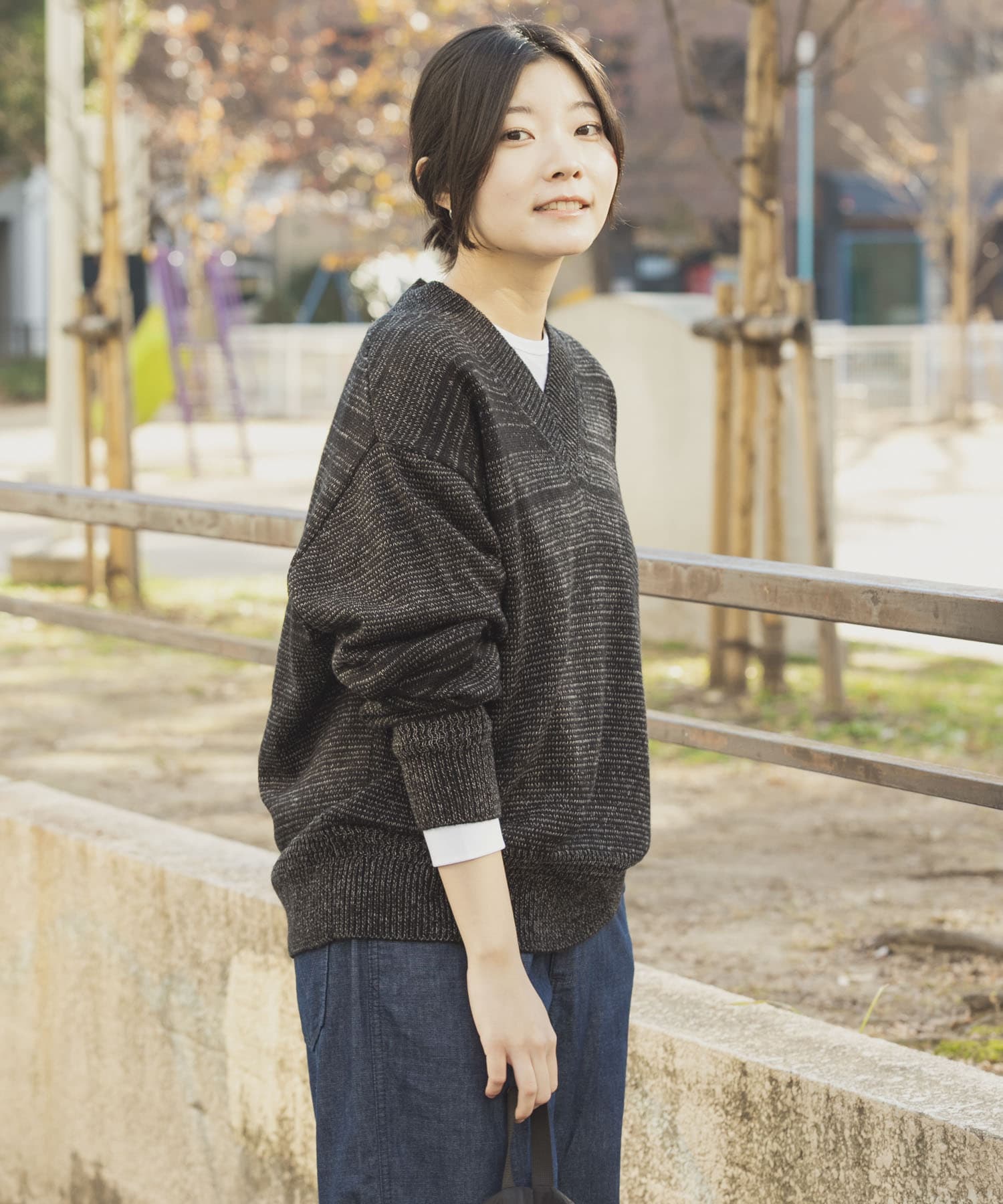 身長：169cm サイズ：one