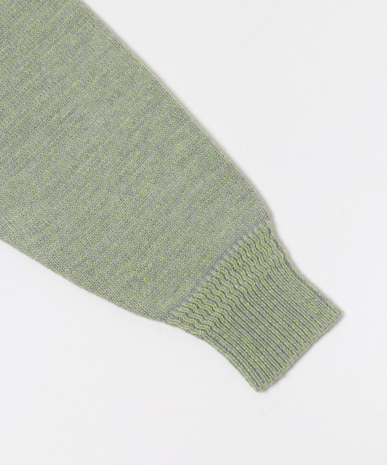 Vネックバルキーボーダーニット グレー One