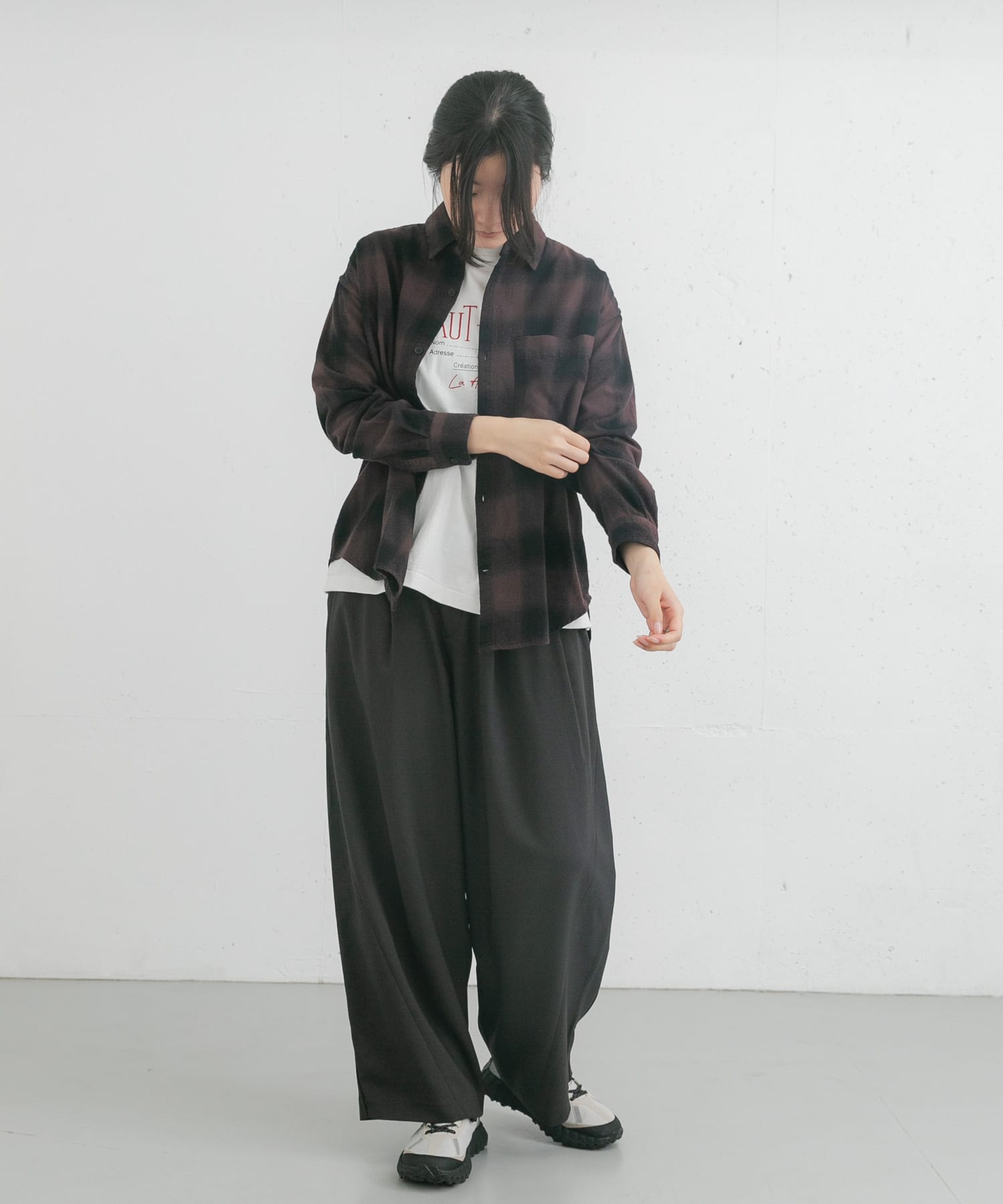 身長：169cm サイズ：one