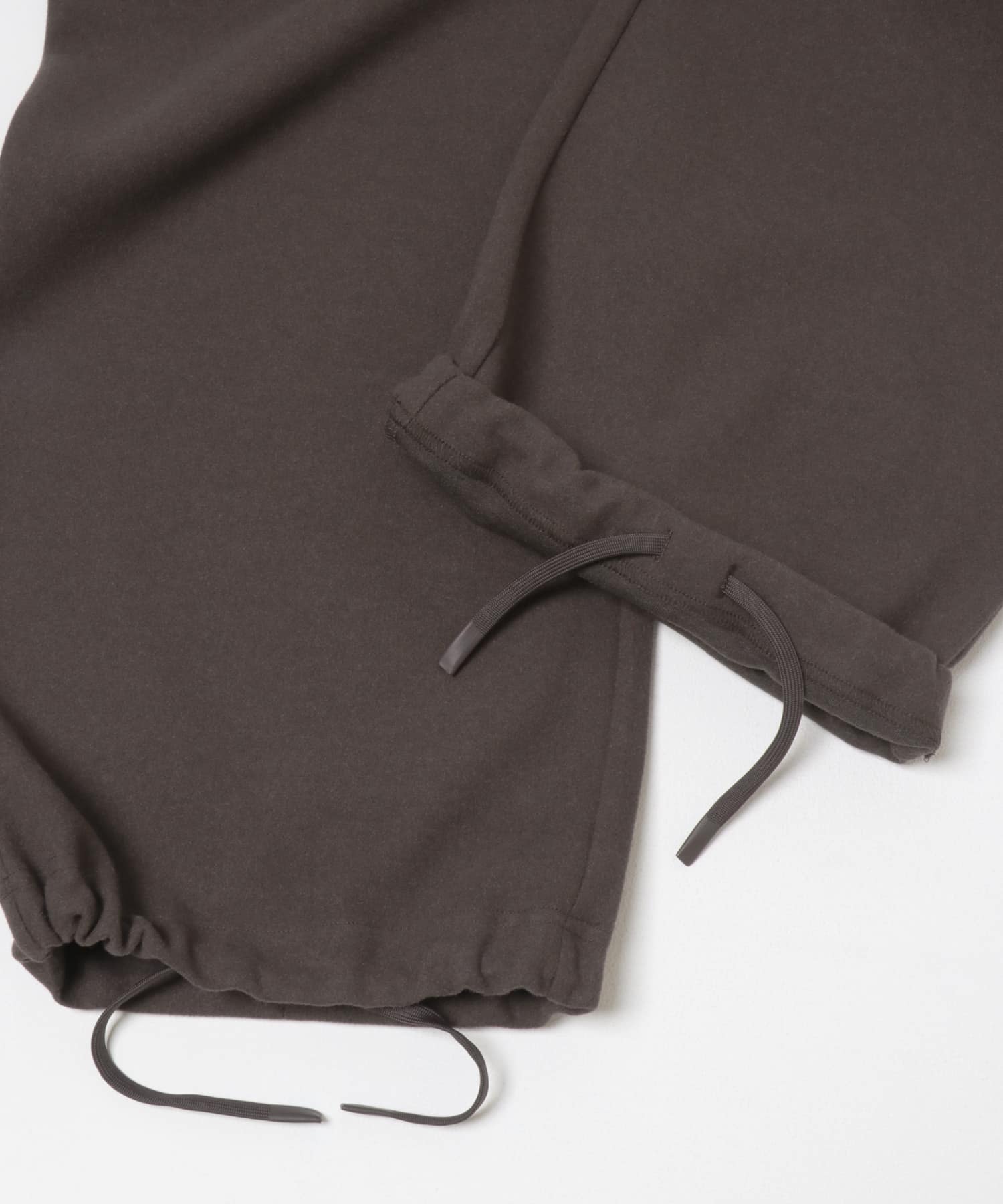 ウォームドジャージワイドパンツ ブラウン one