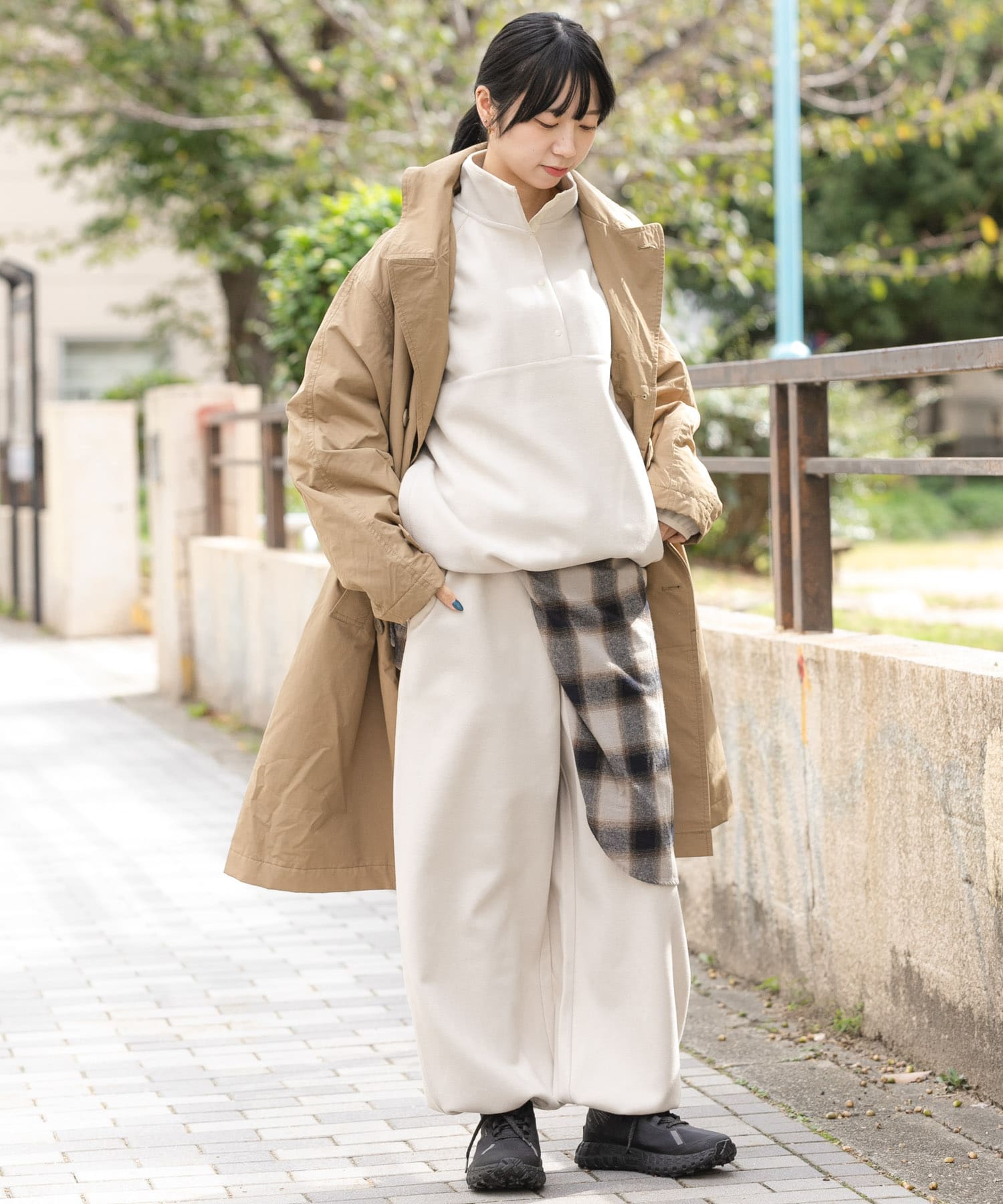 身長：161cm サイズ：one