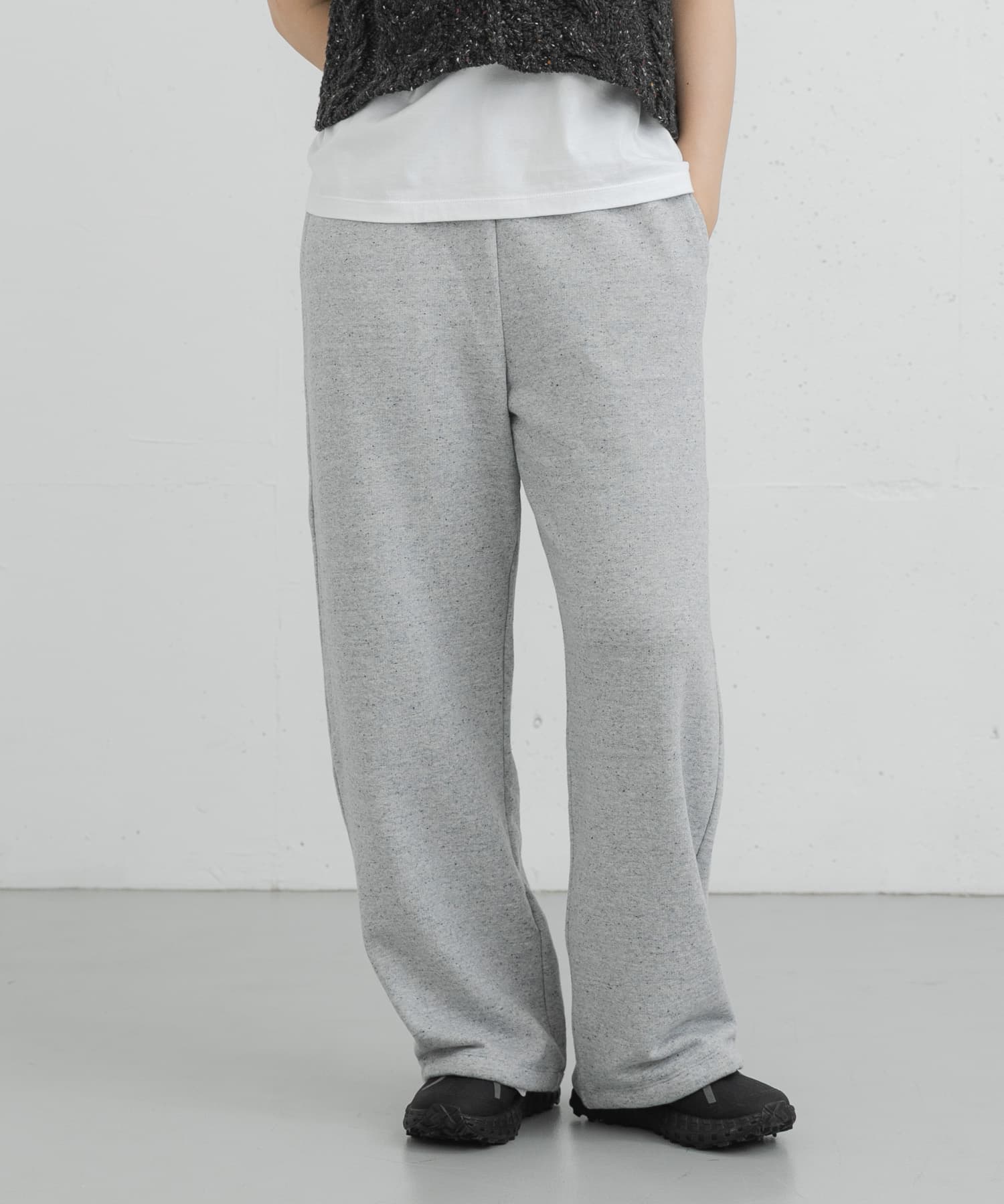 反毛裏毛イージーパンツ