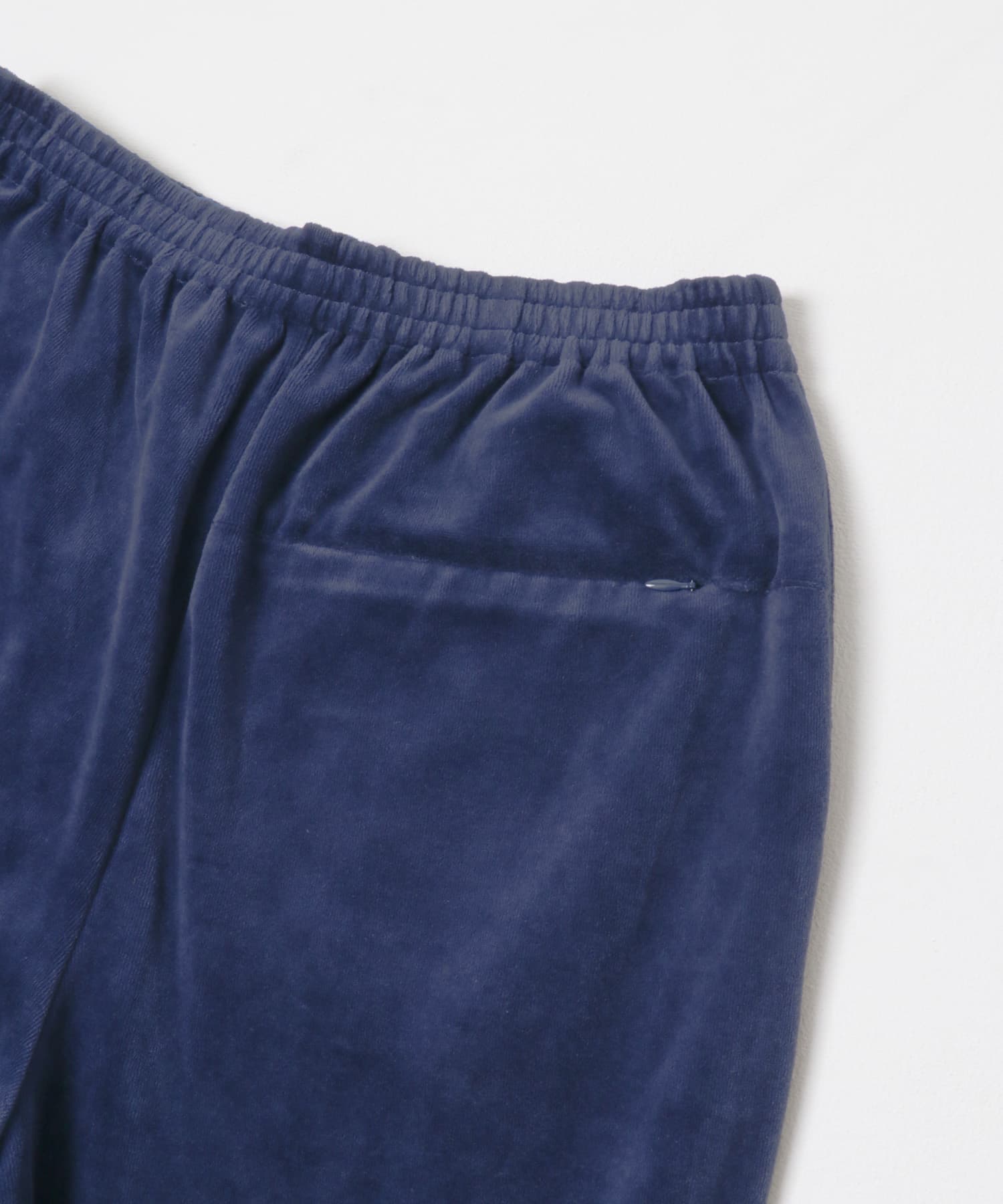 ベロアストレートパンツ ネイビー One