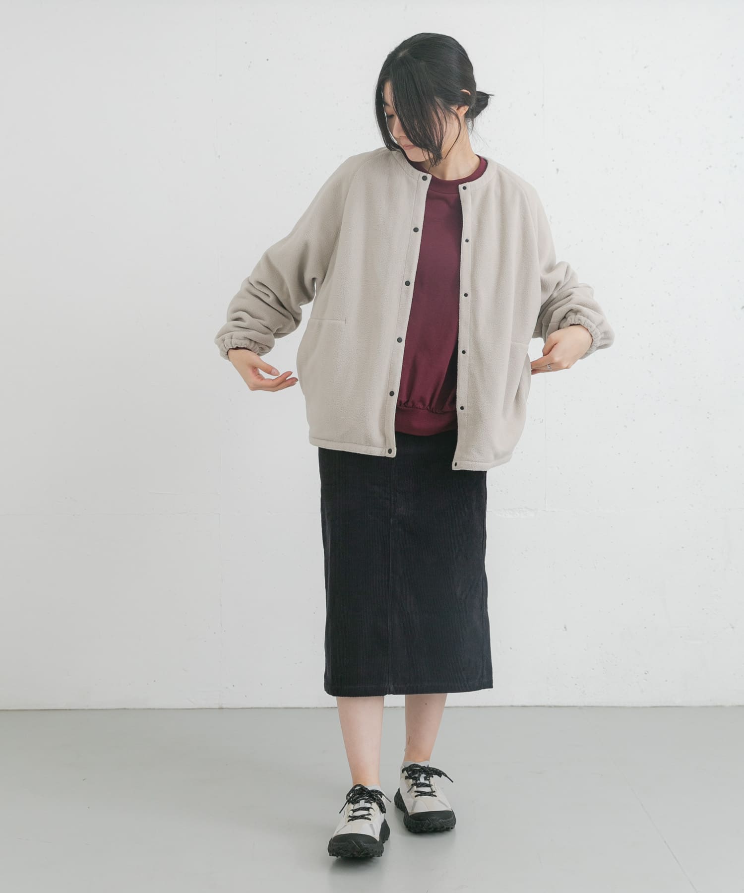 身長：169cm サイズ：one