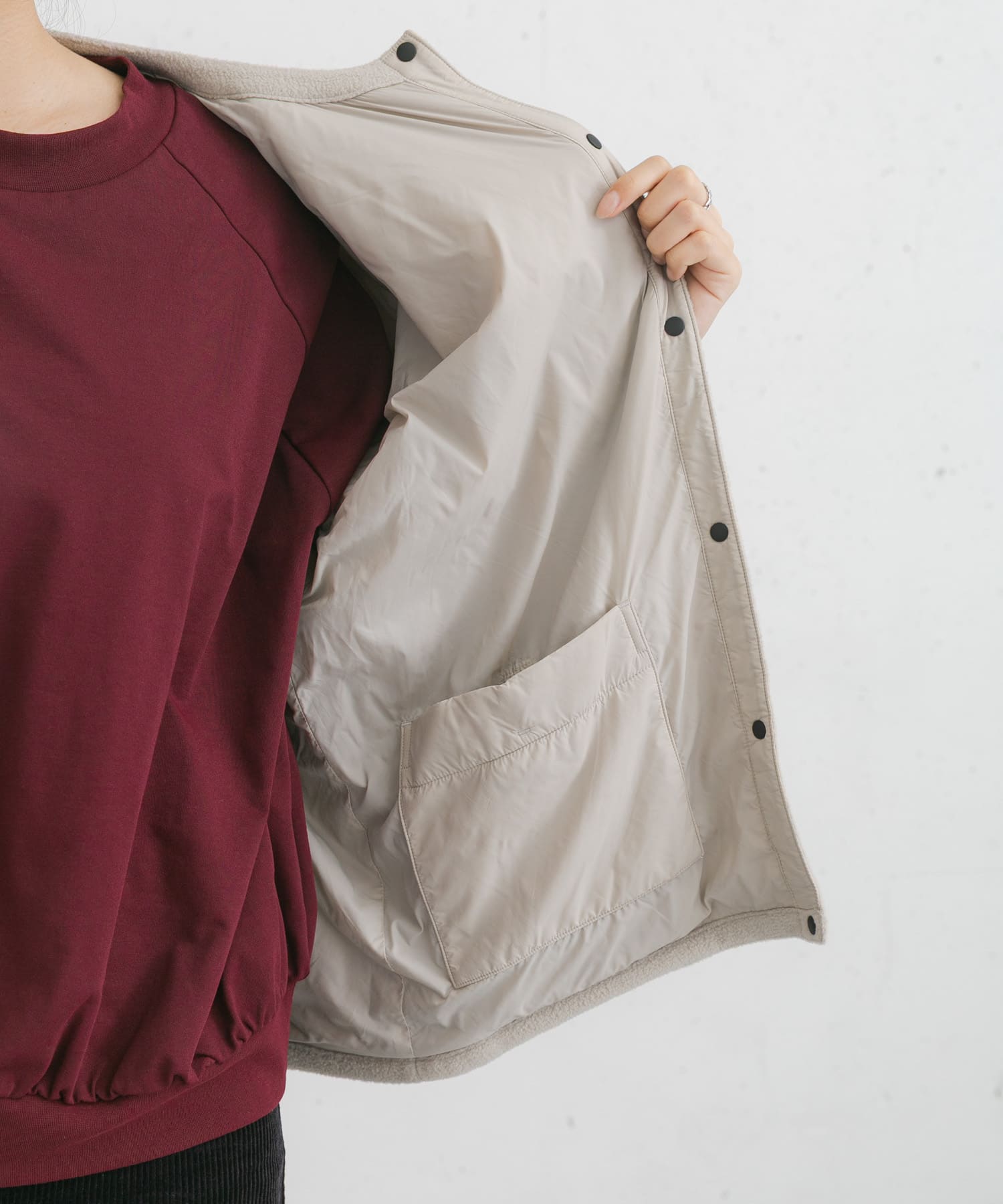 身長：169cm サイズ：one