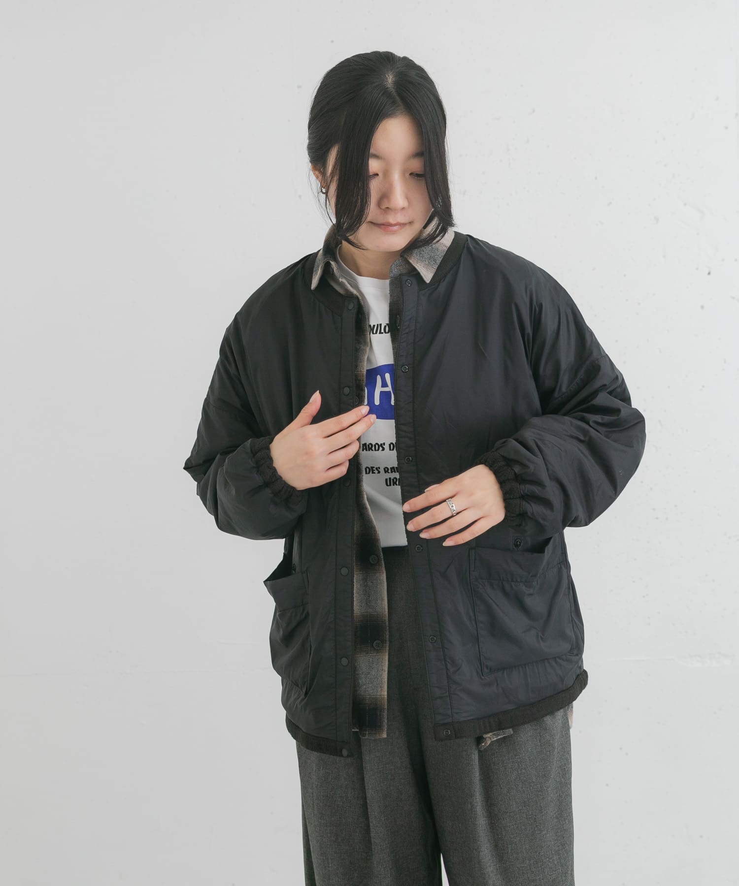 身長：169cm サイズ：one