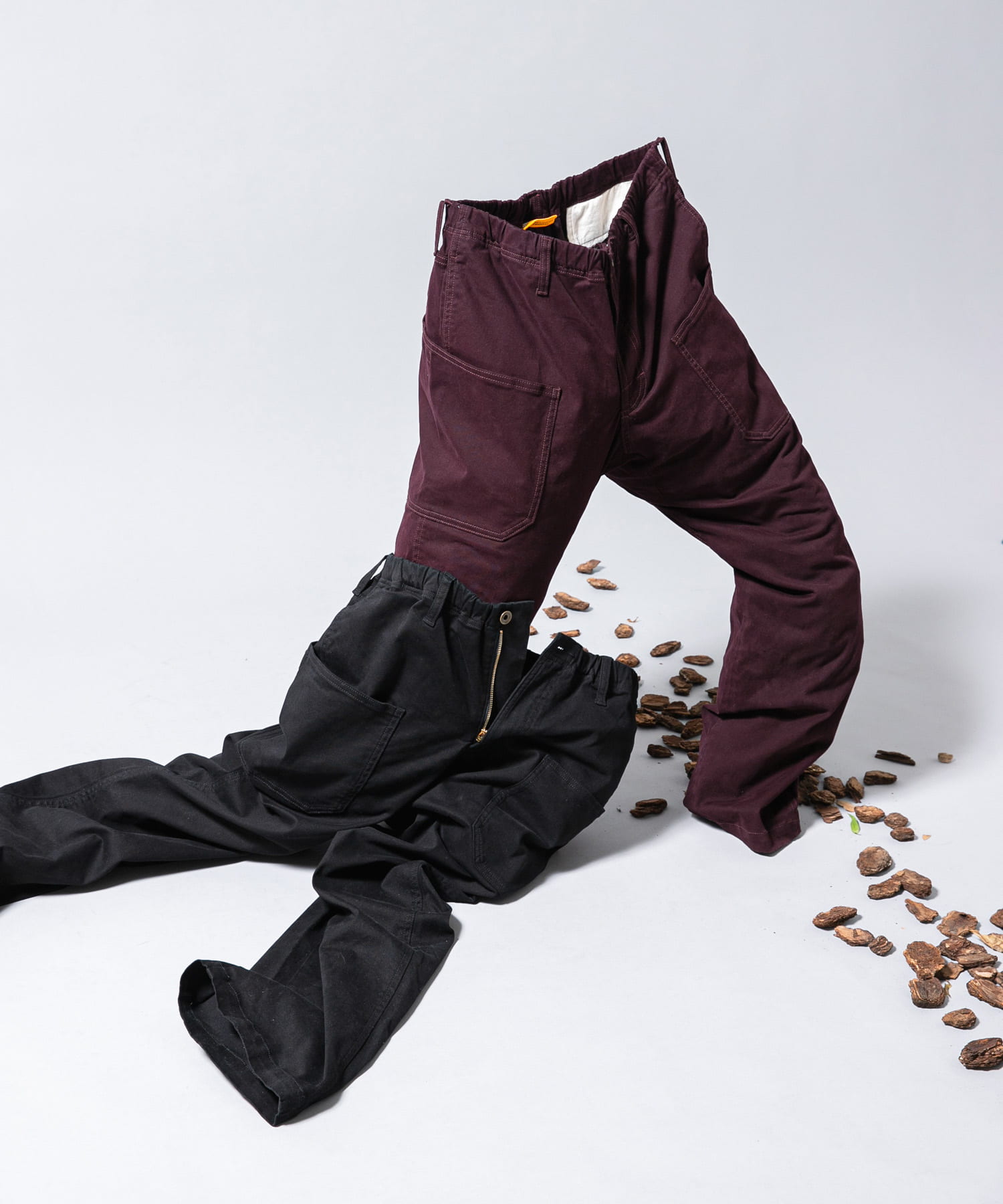 『別注』GRIP SWANY×EKAL　CAMP PANTS プラム M