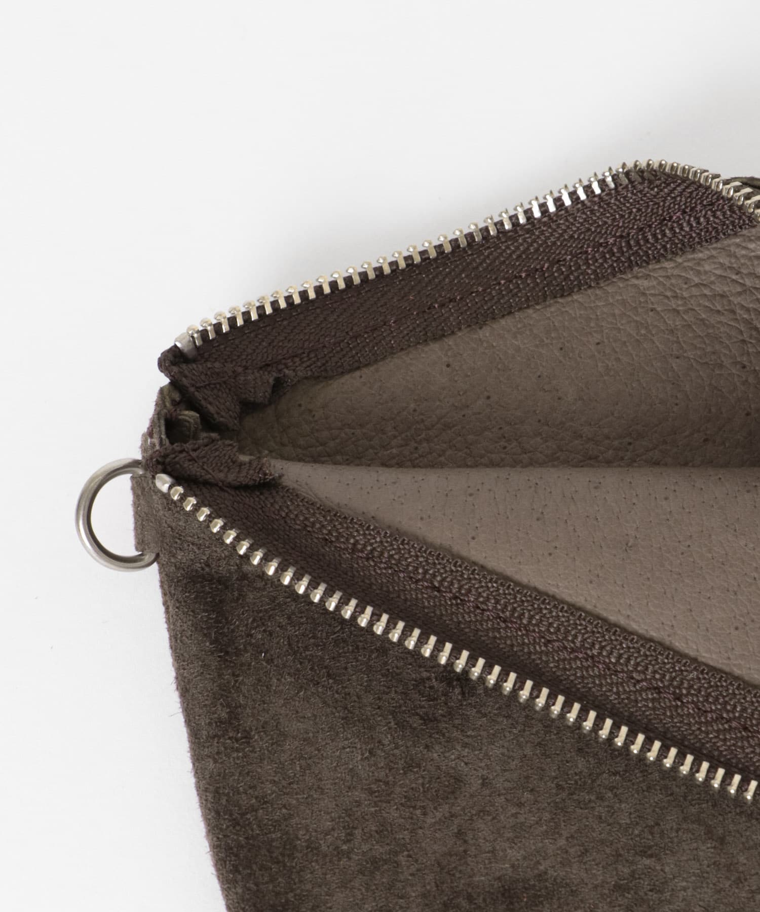 HOBO　UTILITY CASE M PIG SUEDE DK.BROWN one