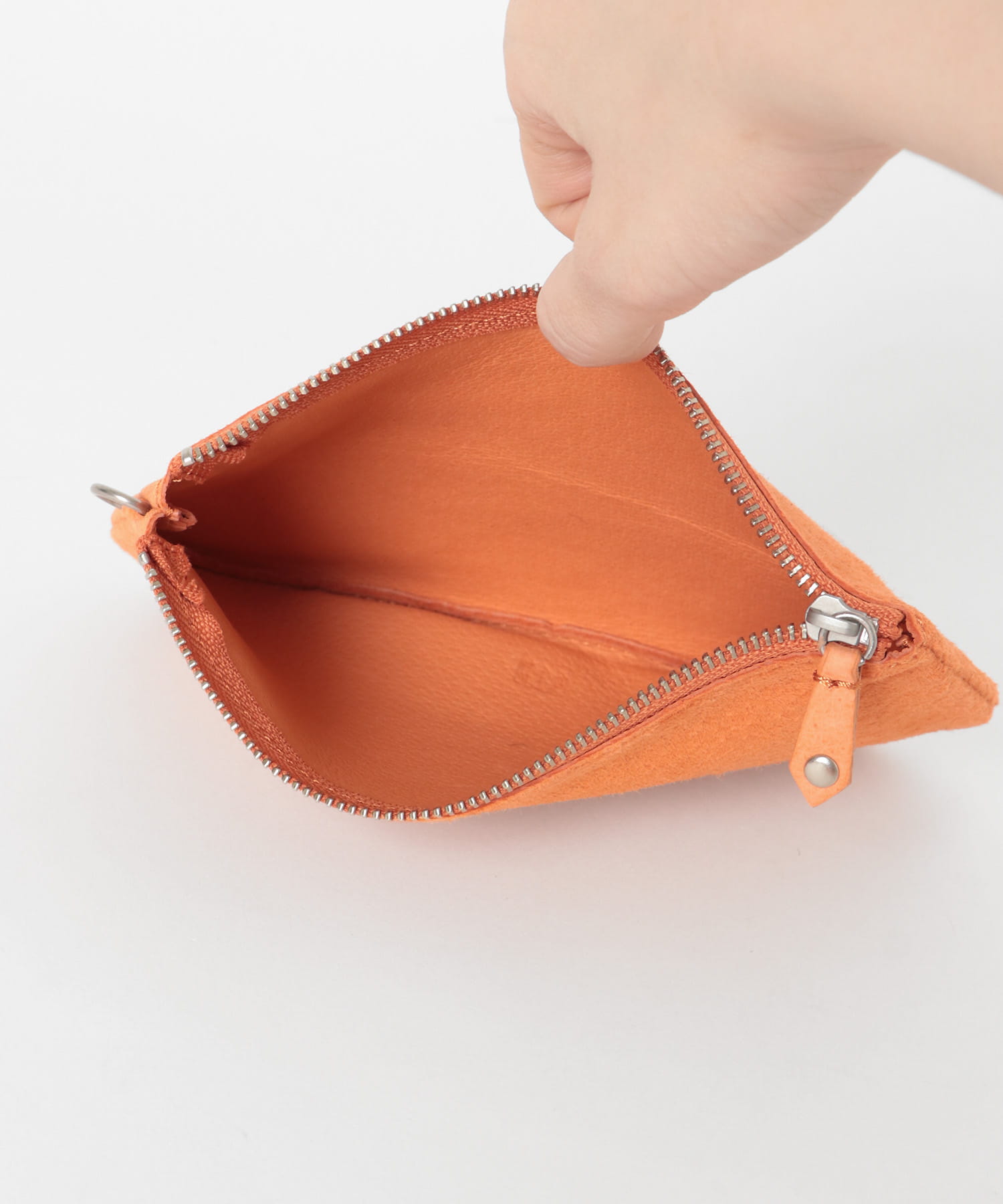 HOBO　UTILITY CASE M PIG SUEDE ORANGE one