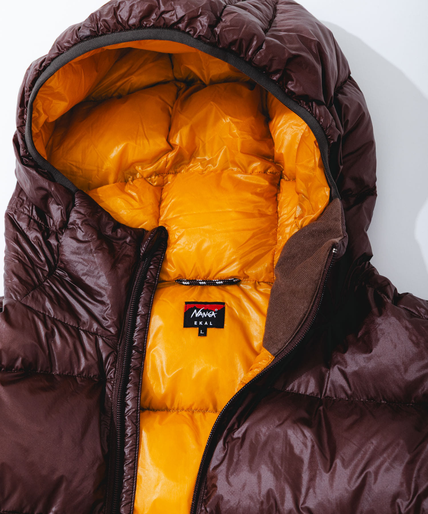 『別注』NANGA×EKAL　クラシックダウンジャケット ブラウン L