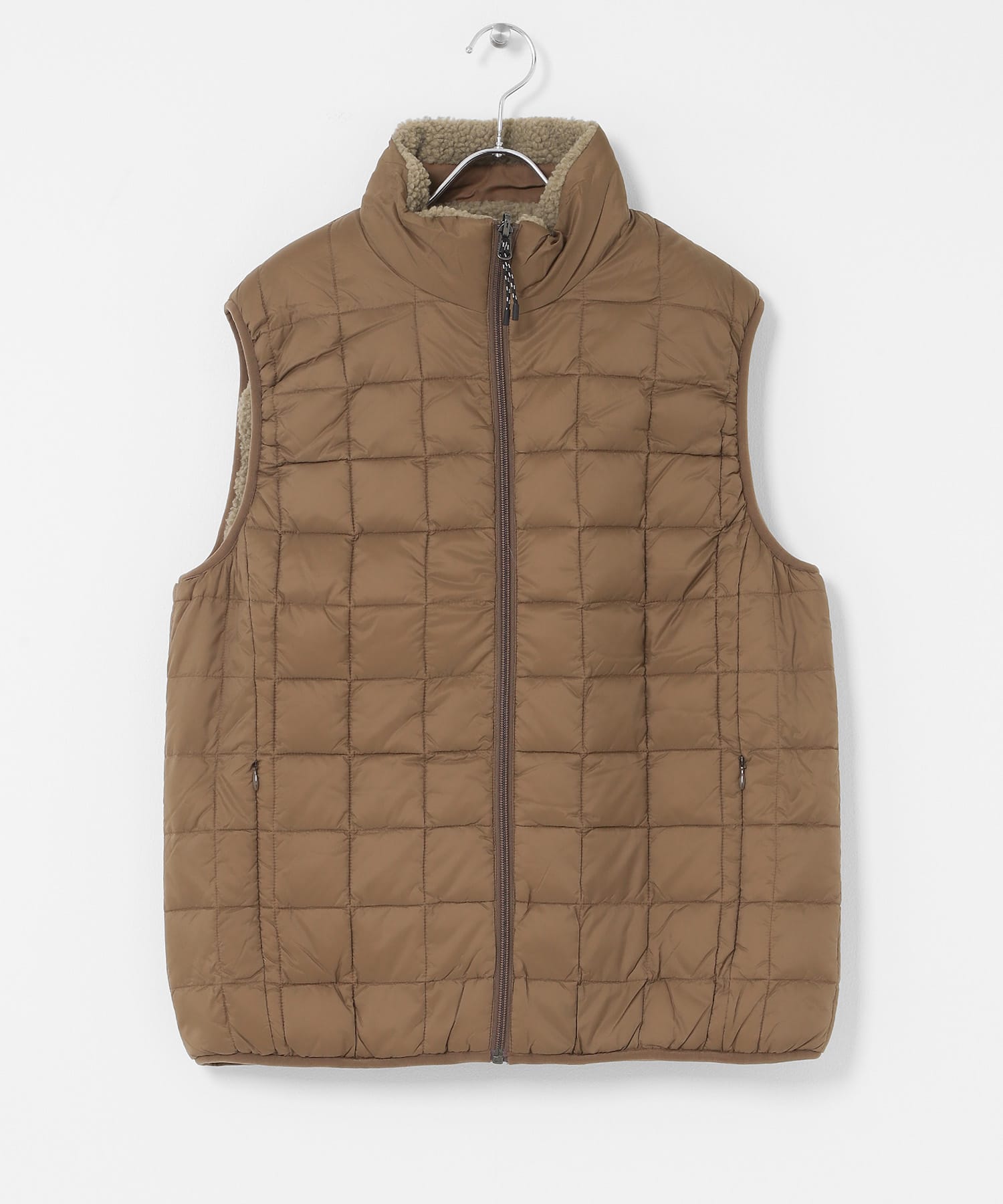 激レア✨ENFOLD スカラップ 変形 圧縮ウール DROP VEST ブラウン W-R - R/S DOWN VEST – NEXUSVII.