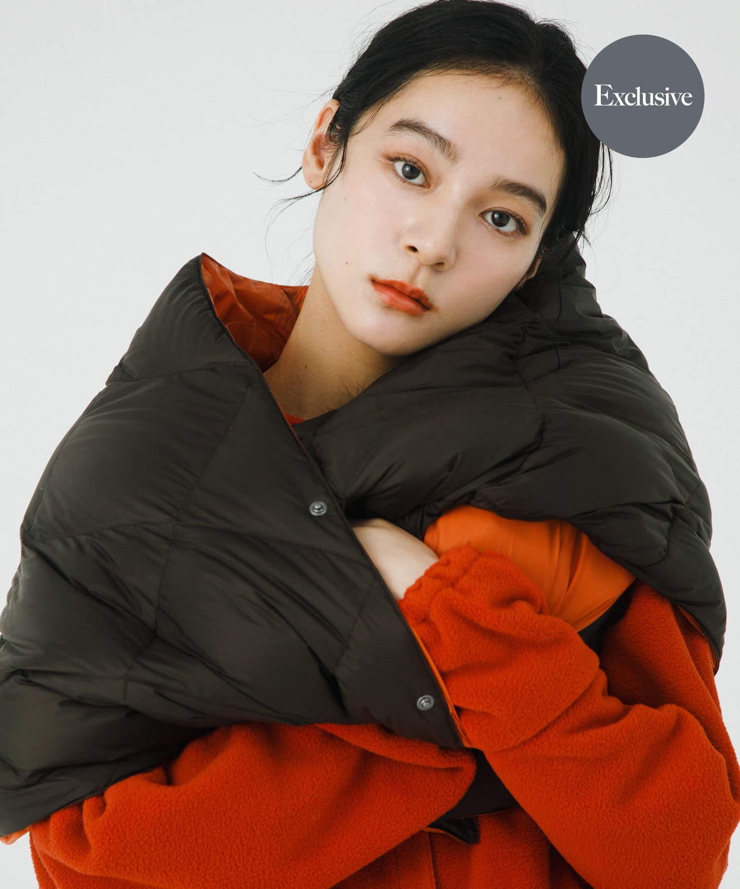 『別注』TAION×EKAL　リバーシブルダウンショール