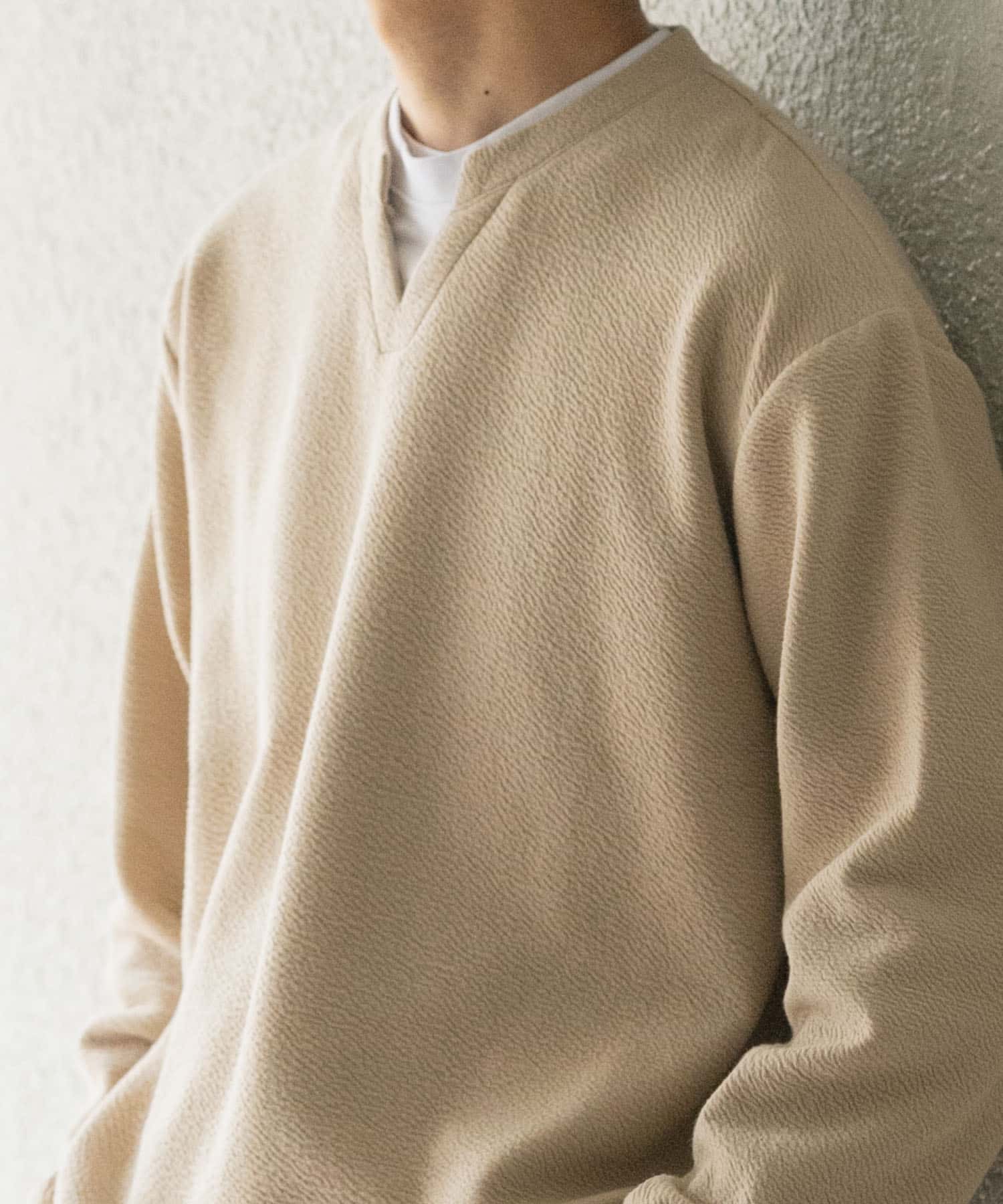 フェイクレイヤード ジャカード スキッパー