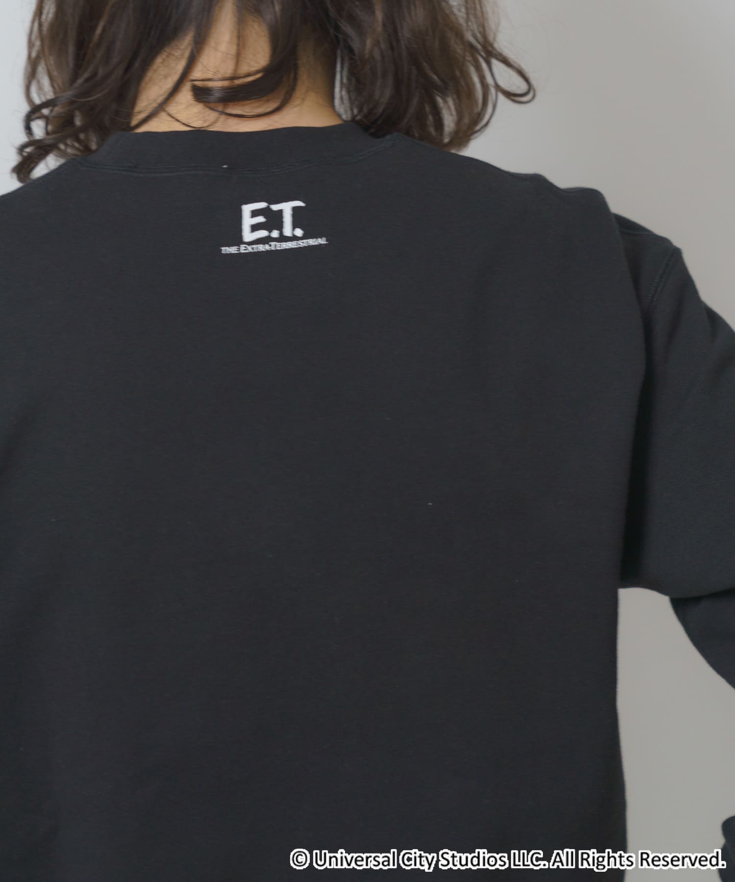 『別注』UNIVERSAL MOVIEスウェット ET BLK M