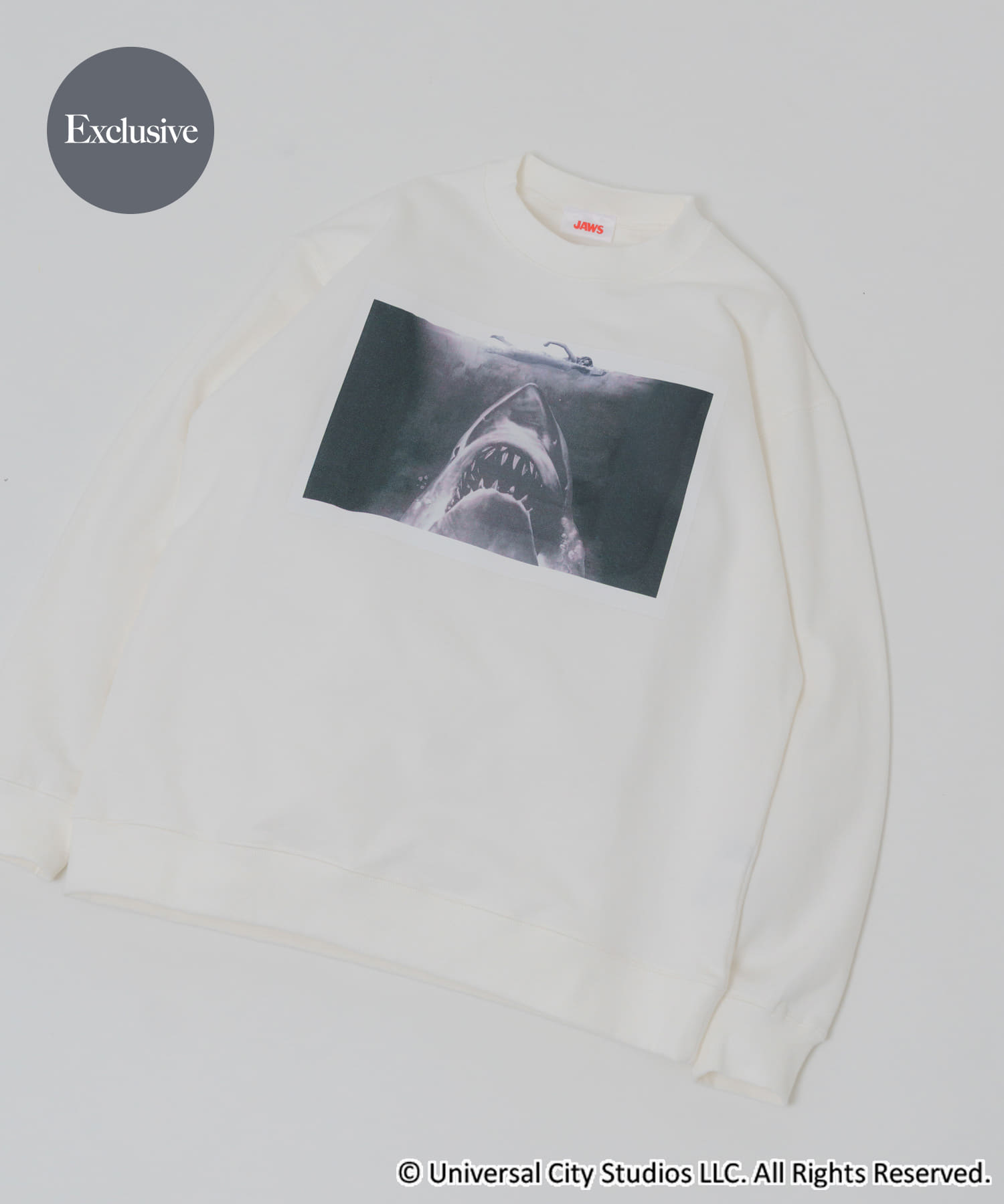 『別注』UNIVERSAL MOVIEスウェット JAWS WH M