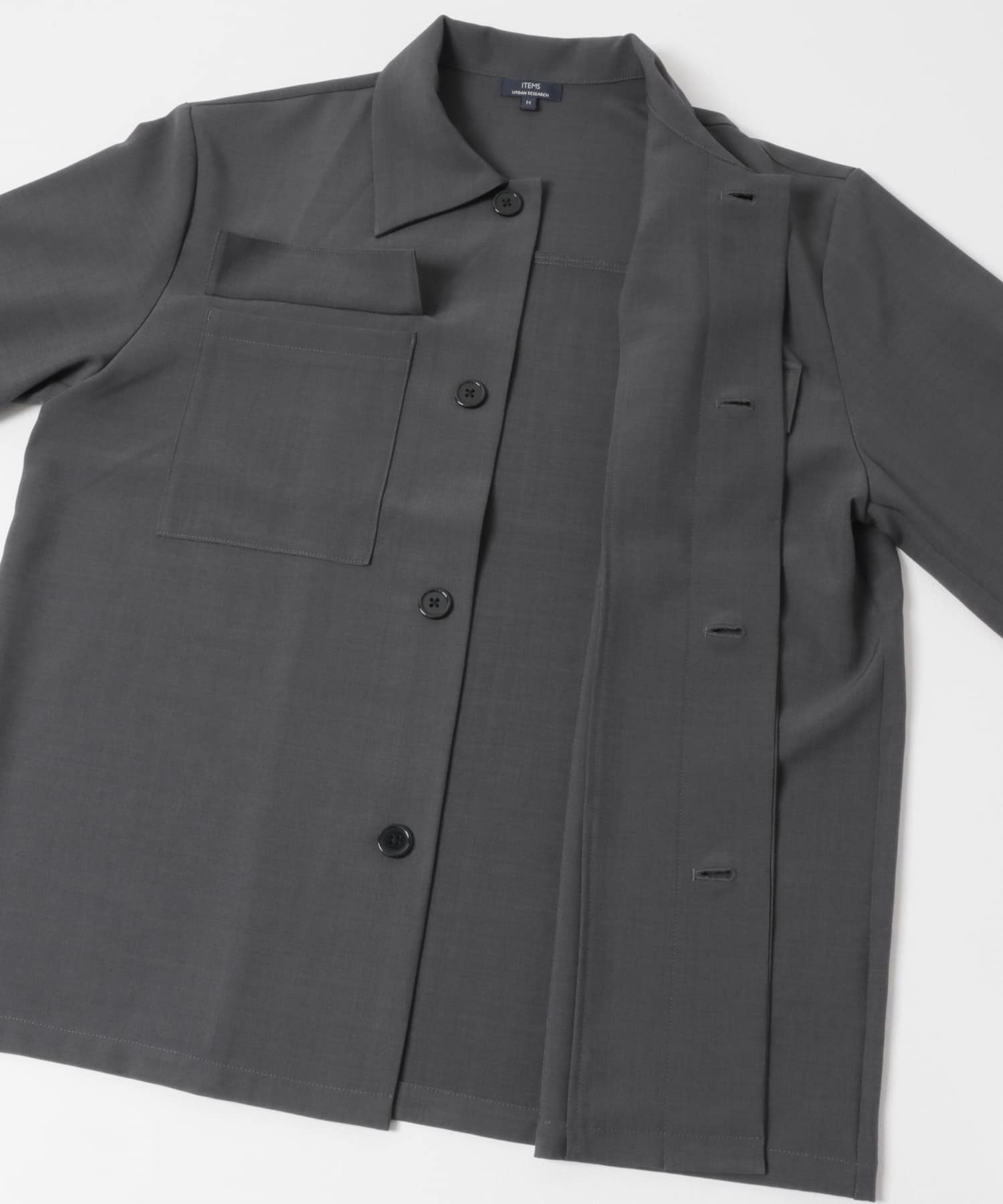 2way ストレッチ比翼ジャケット CHA M