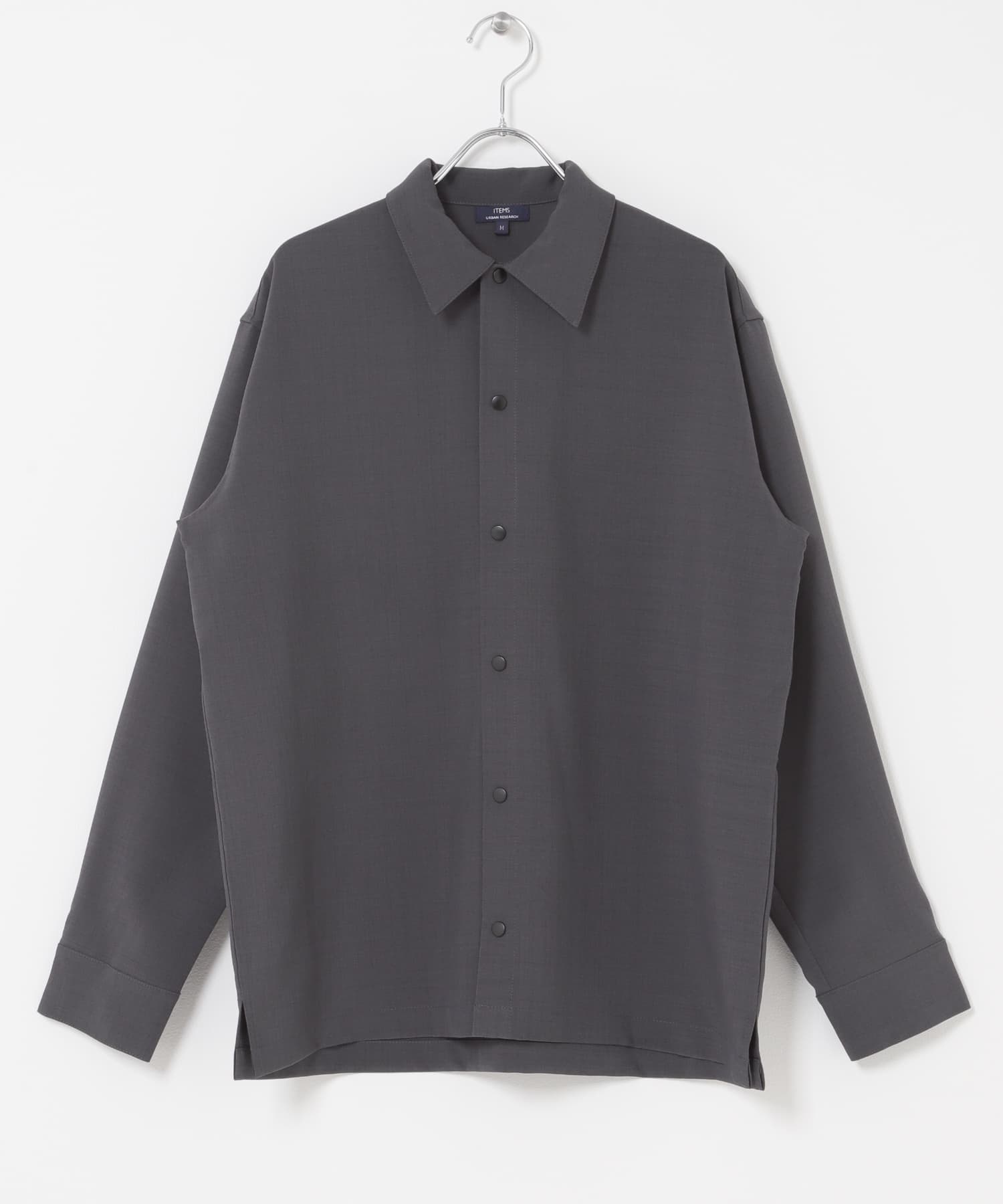 2way ストレッチロングスリーブスナップシャツ CHA M