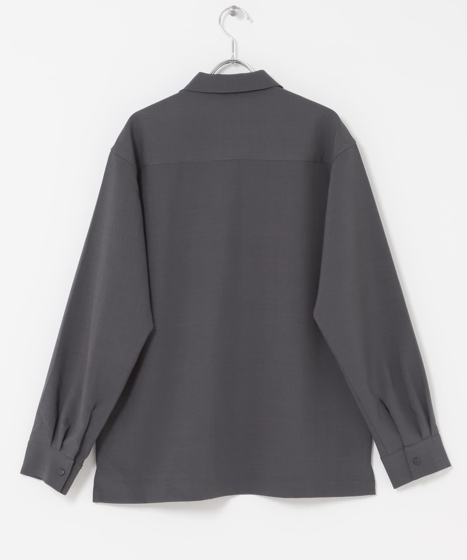 2way ストレッチロングスリーブスナップシャツ CHA M