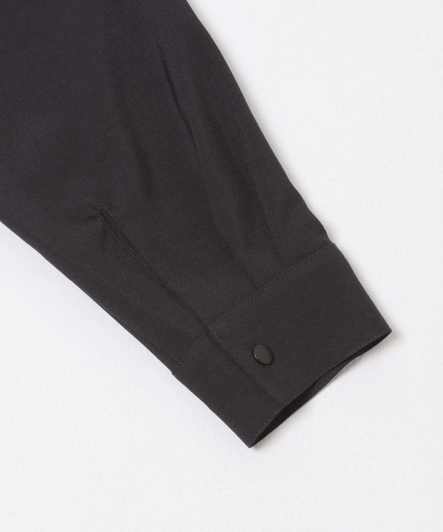 2way ストレッチロングスリーブスナップシャツ(M BLK): トップス