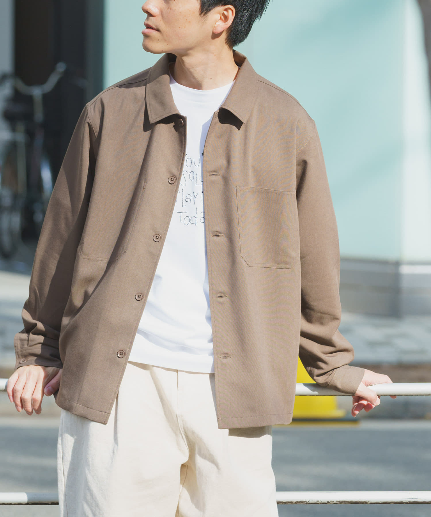 『撥水/防汚/接触冷感』多機能ダブルポケットシャツジャケット