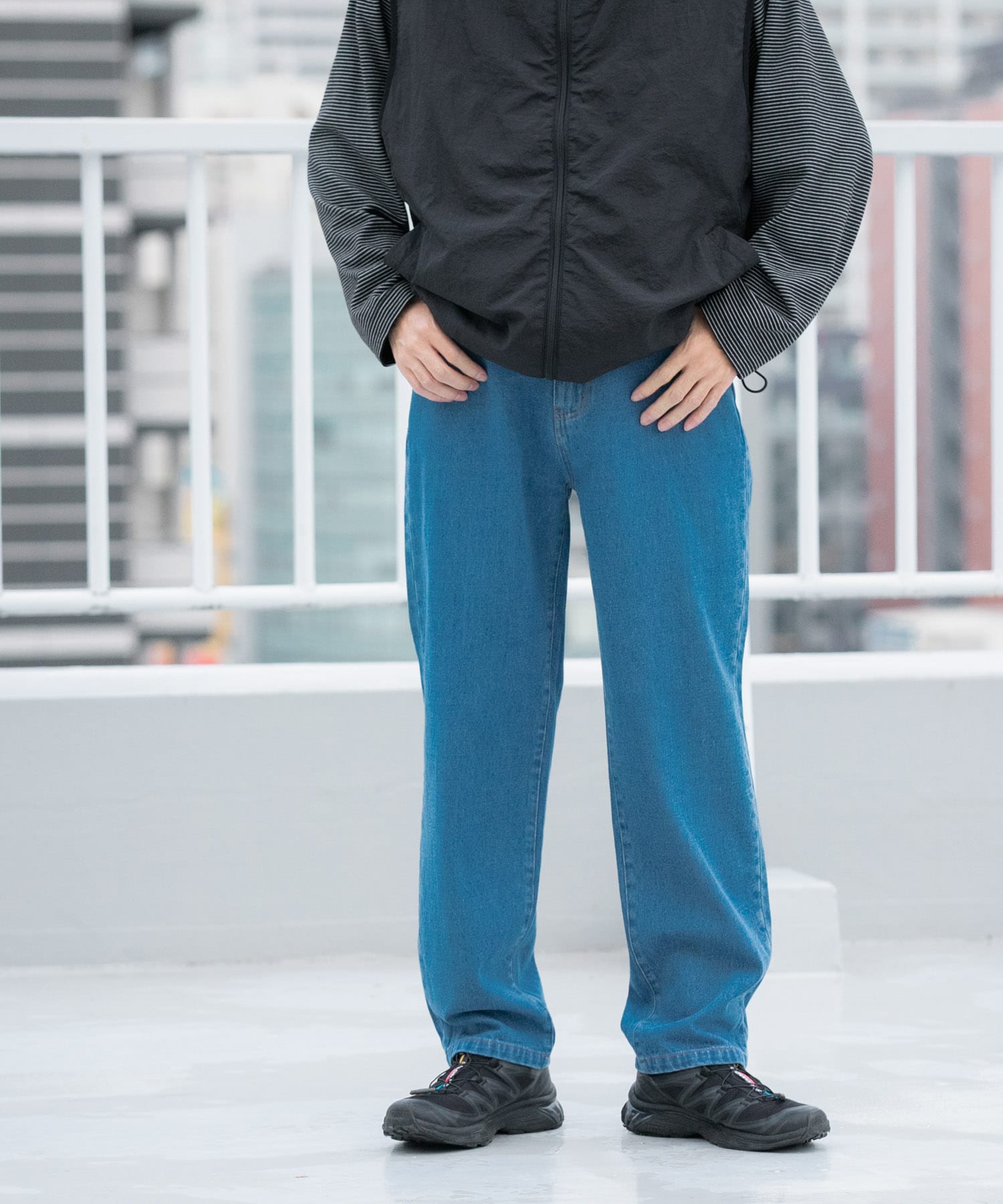 5-pocket DENIM PANTS BLU M