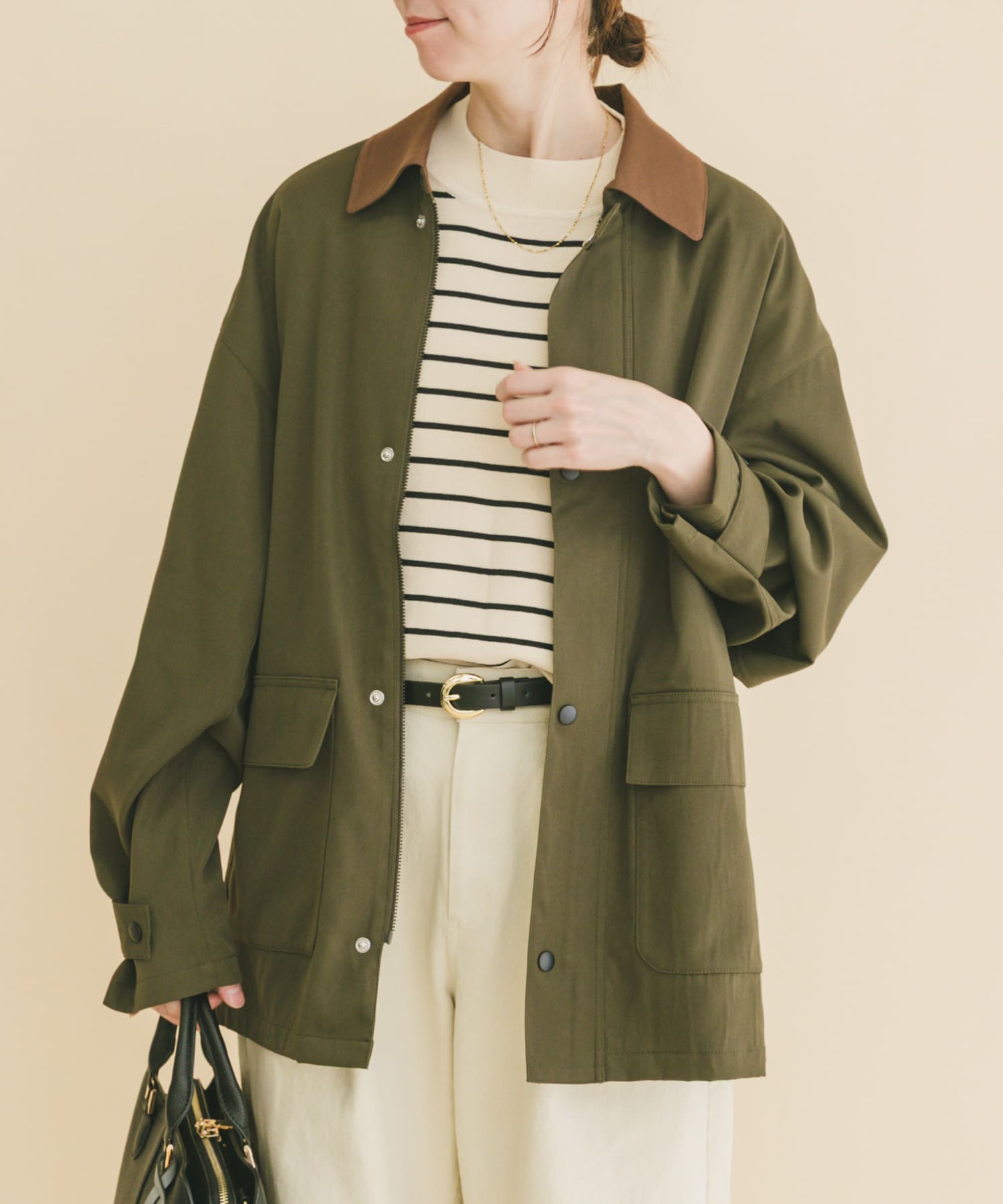 襟配色 ハンティングジャケット(M CHA): アウター｜URBAN RESEARCH公式